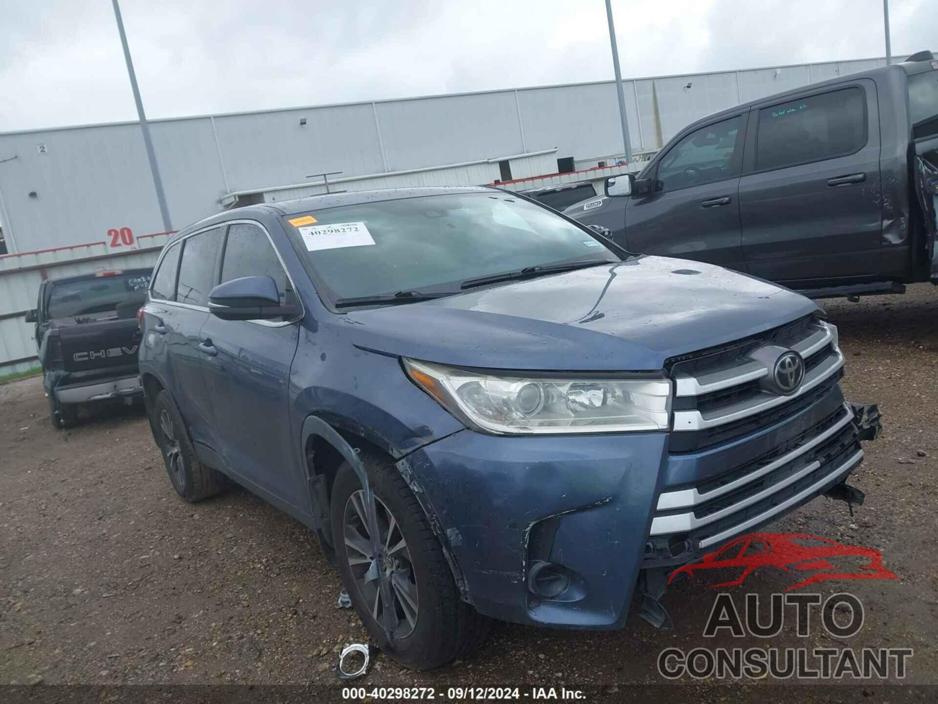 TOYOTA HIGHLANDER 2019 - 5TDZARFH2KS052266