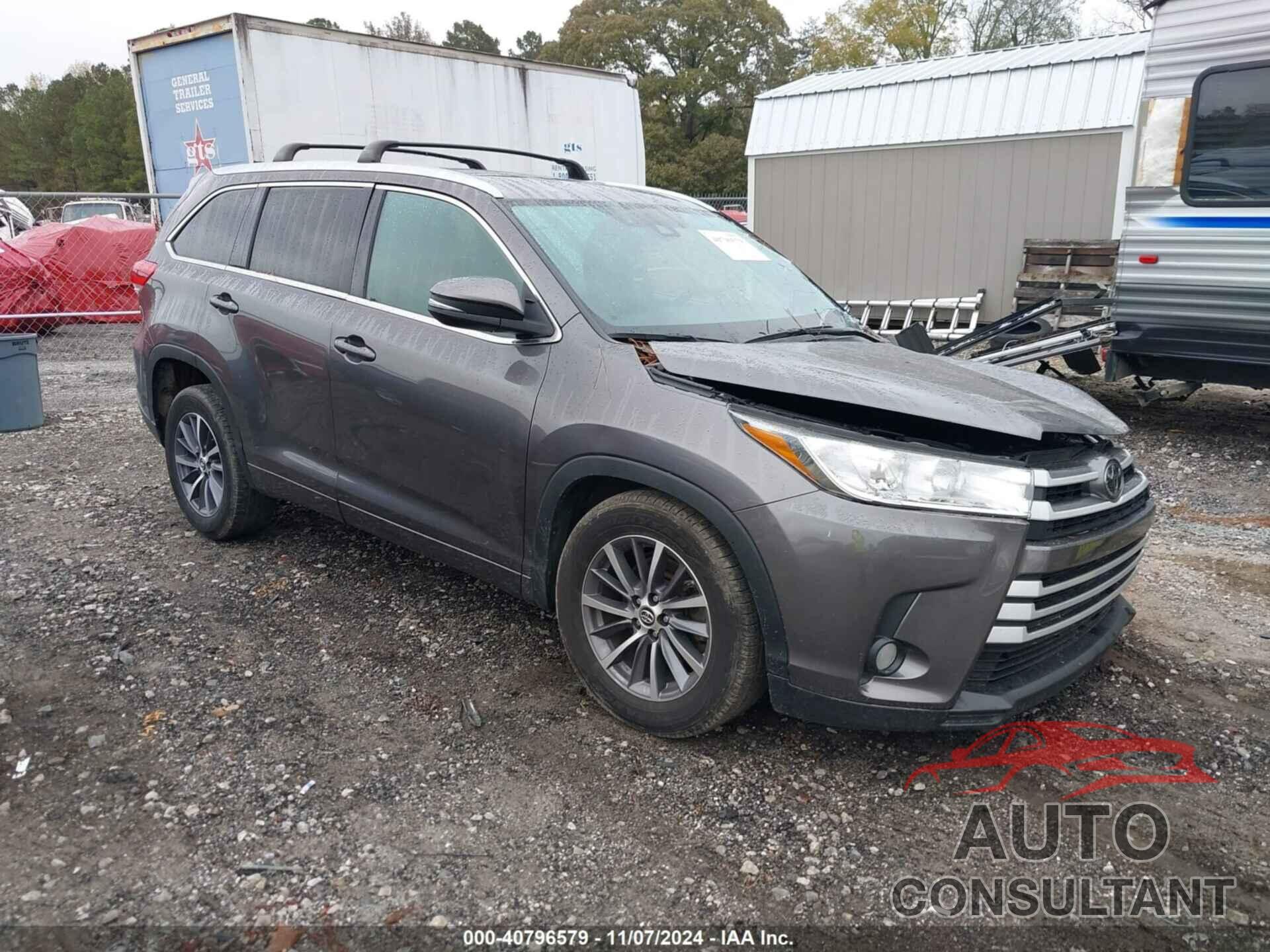 TOYOTA HIGHLANDER 2018 - 5TDKZRFH2JS541341