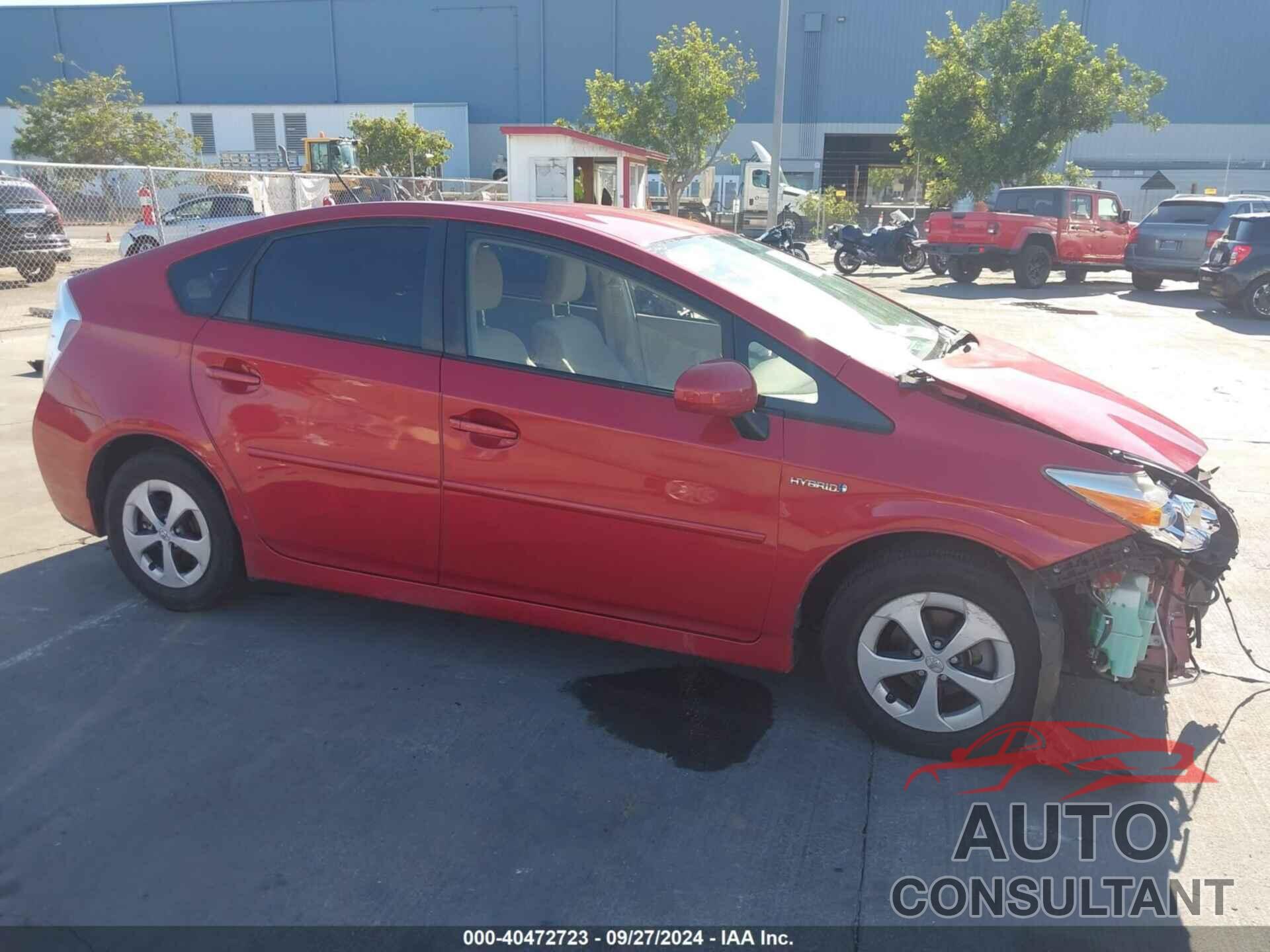 TOYOTA PRIUS 2013 - JTDKN3DU1D5572311