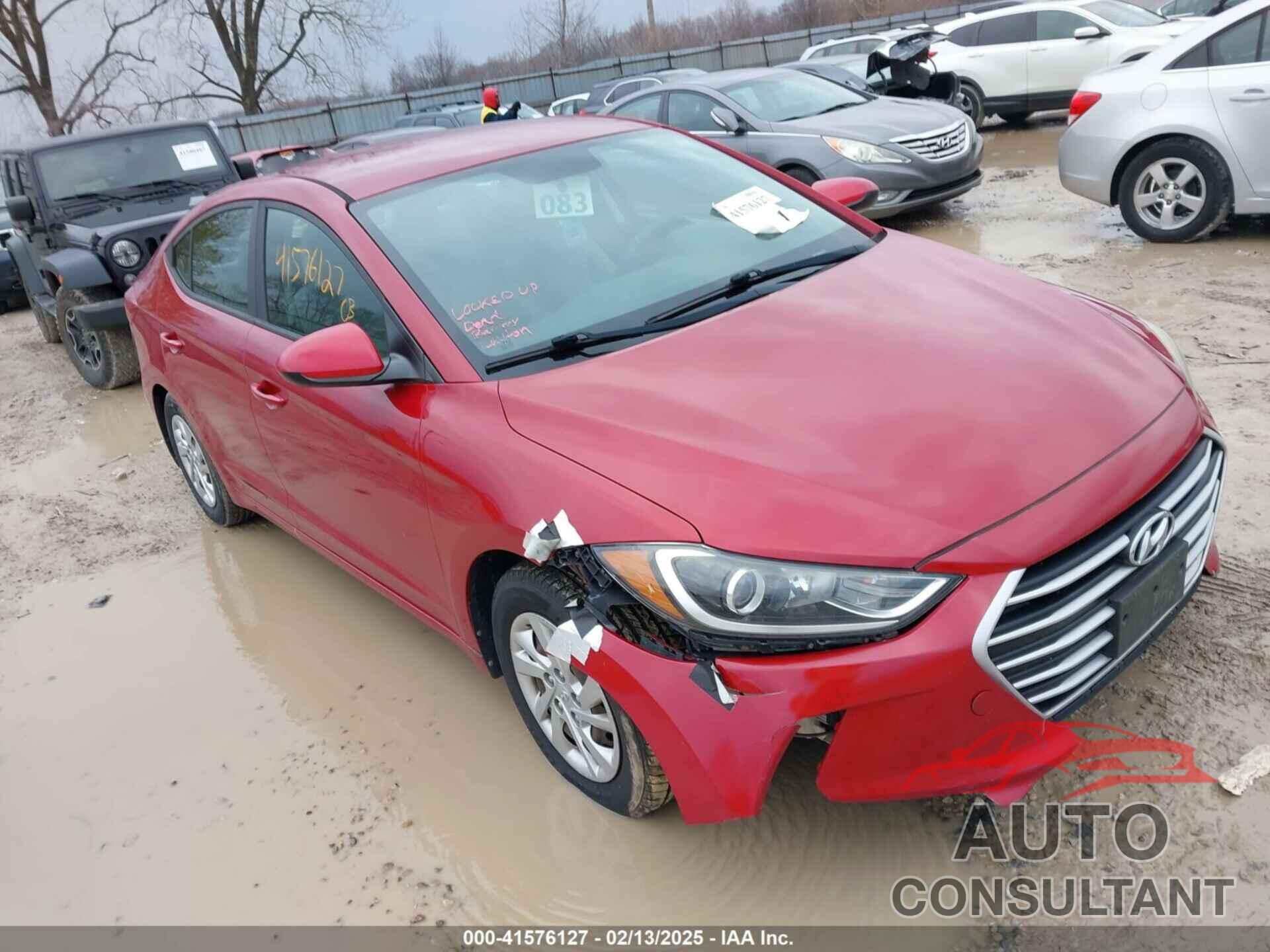 HYUNDAI ELANTRA 2017 - KMHD74LF1HU094670