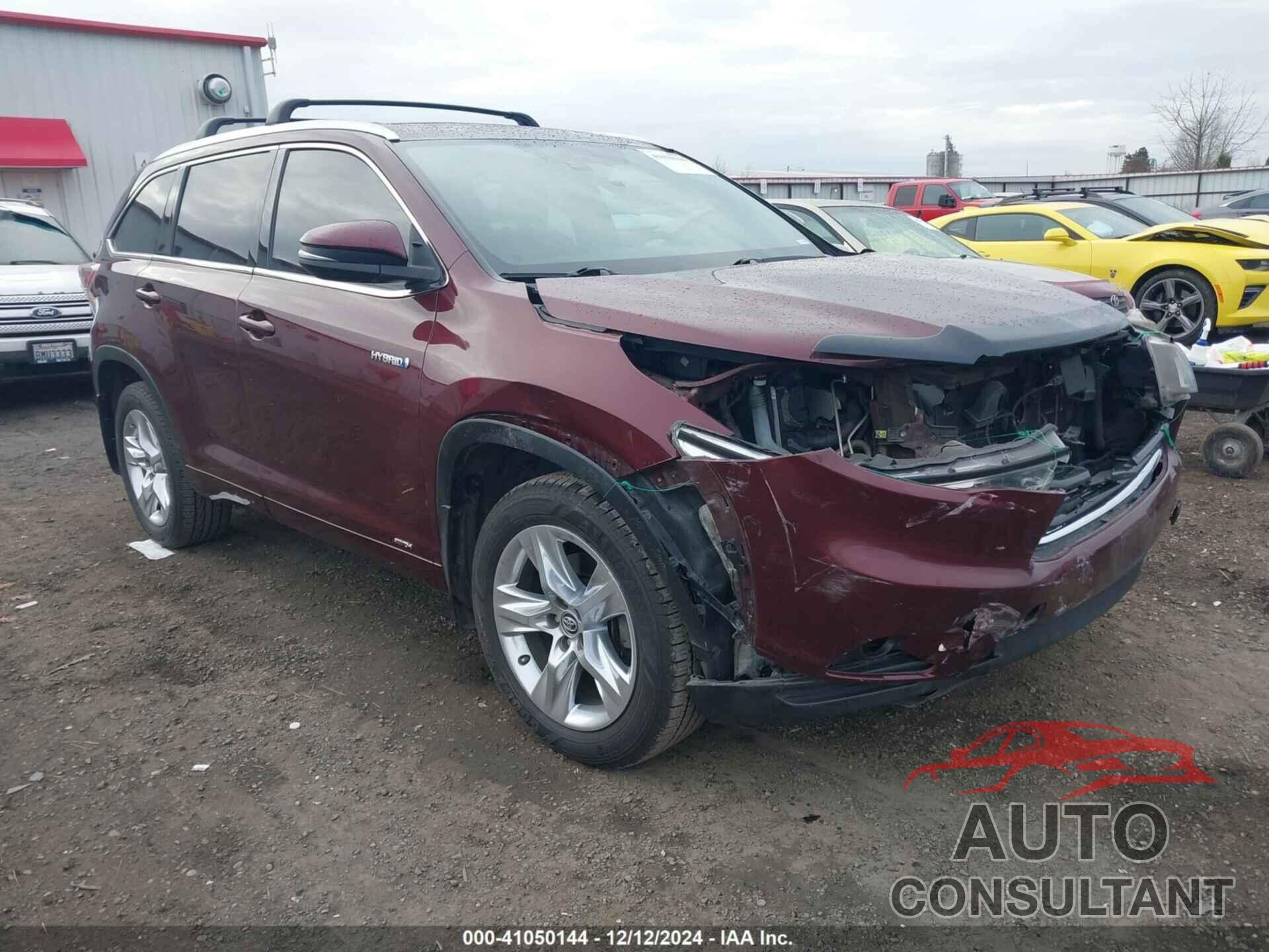 TOYOTA HIGHLANDER HYBRID 2016 - 5TDDCRFHXGS014229