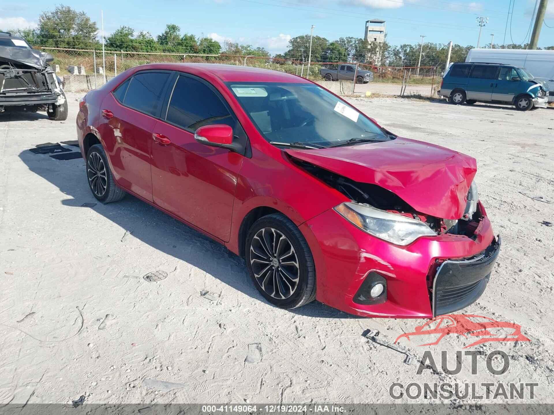 TOYOTA COROLLA 2014 - 2T1BURHE9EC056274