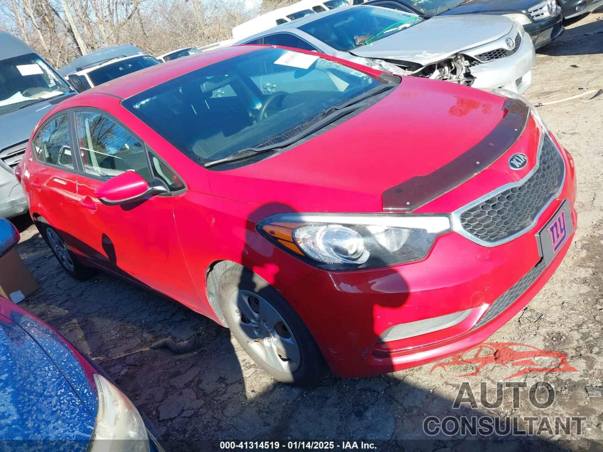 KIA FORTE 2016 - KNAFK4A62G5584734