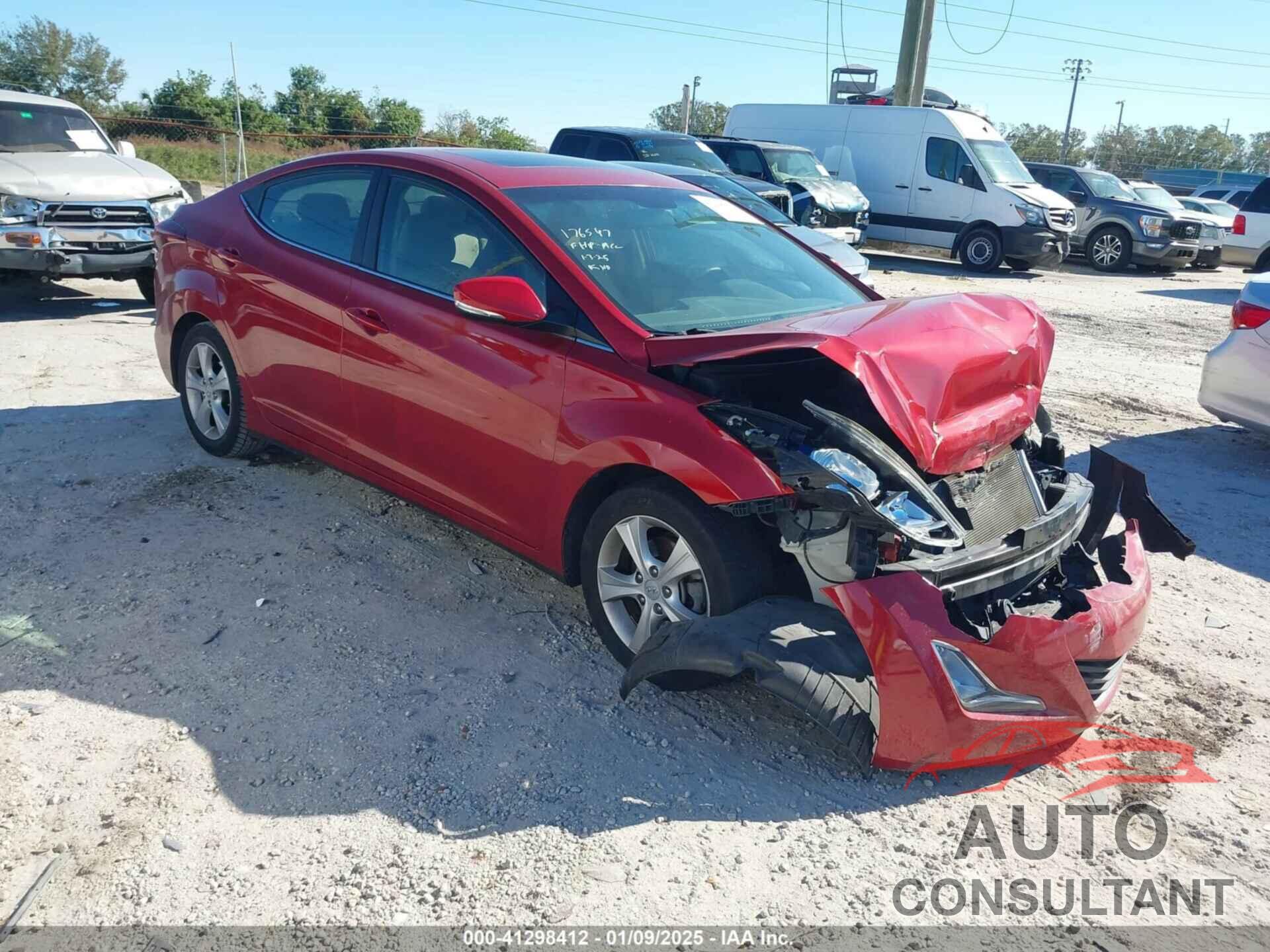 HYUNDAI ELANTRA 2016 - KMHDH4AE4GU634213