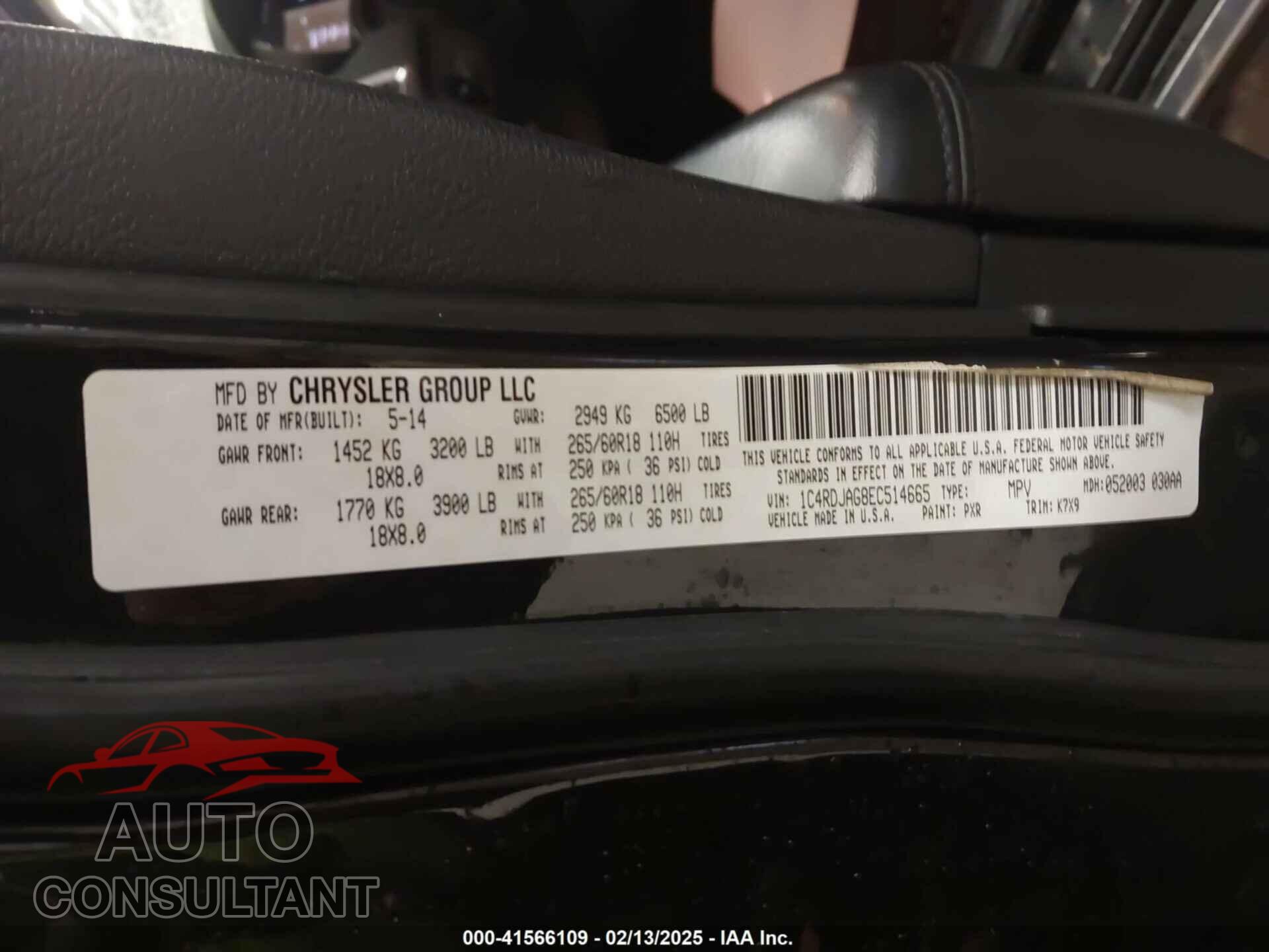DODGE DURANGO 2016 - 1C4RDJAG4GC385648