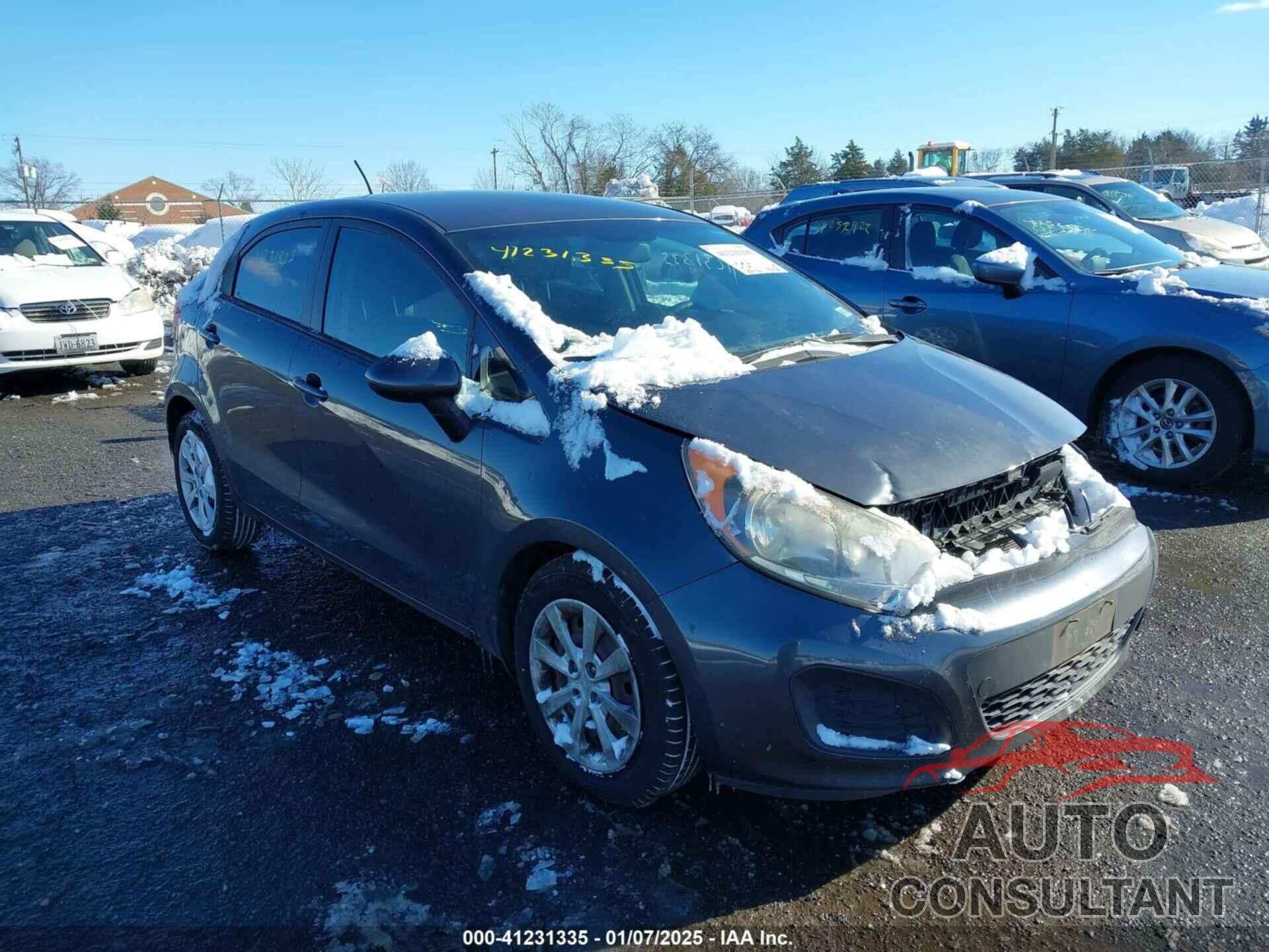 KIA RIO 2013 - KNADN5A39D6250037