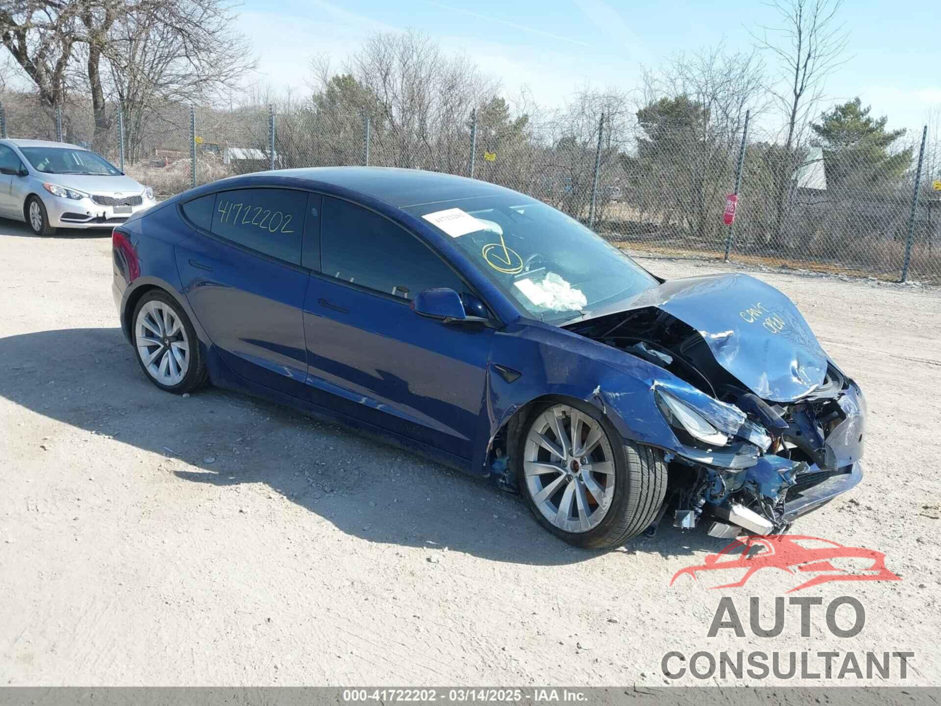 TESLA MODEL 3 2022 - 5YJ3E1EB0NF191717
