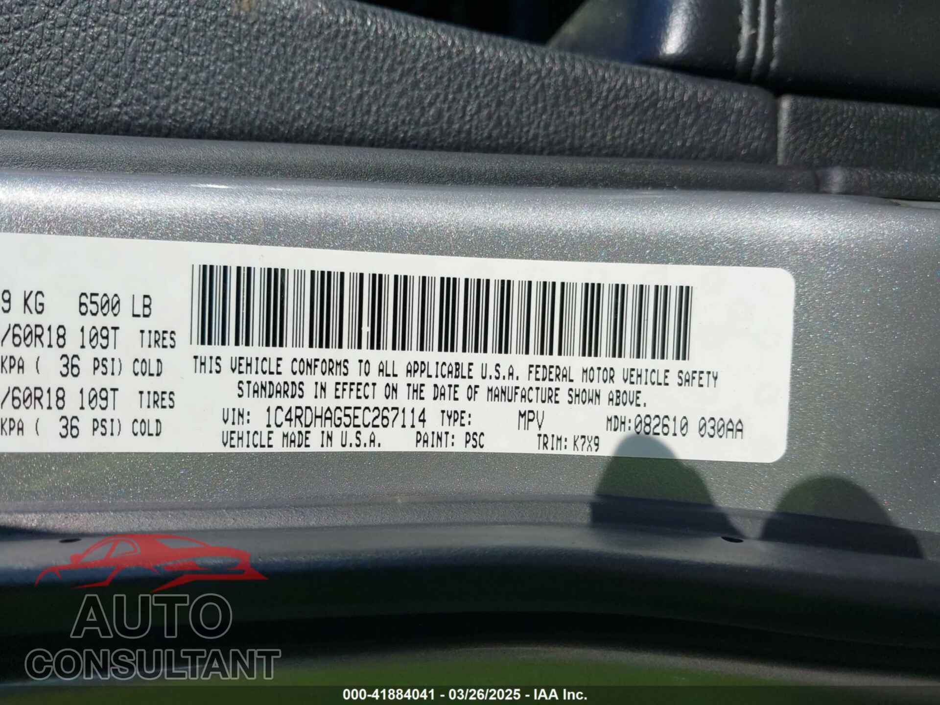 DODGE DURANGO 2014 - 1C4RDHAG5EC267114