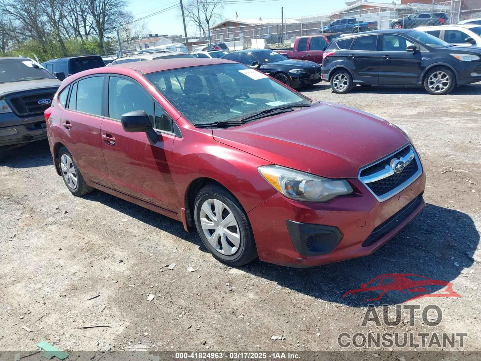 SUBARU IMPREZA 2012 - JF1GPAA64CH241915