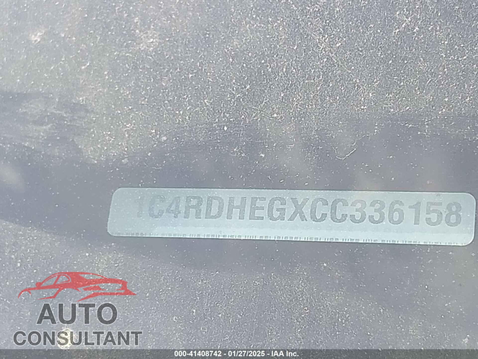 DODGE DURANGO 2012 - 1C4RDHEGXCC336158