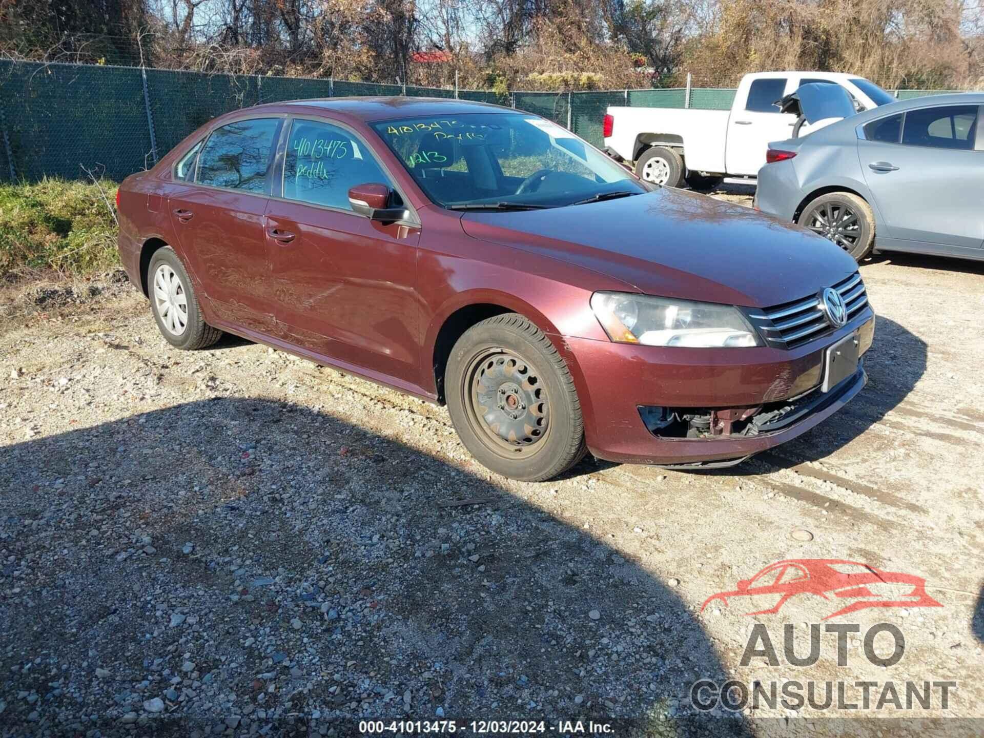 VOLKSWAGEN PASSAT 2013 - 1VWAP7A31DC045547