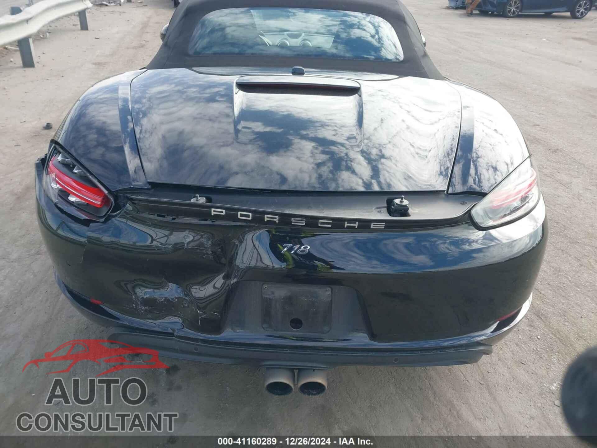 PORSCHE 718 BOXSTER 2017 - WP0CA2A82HS221268