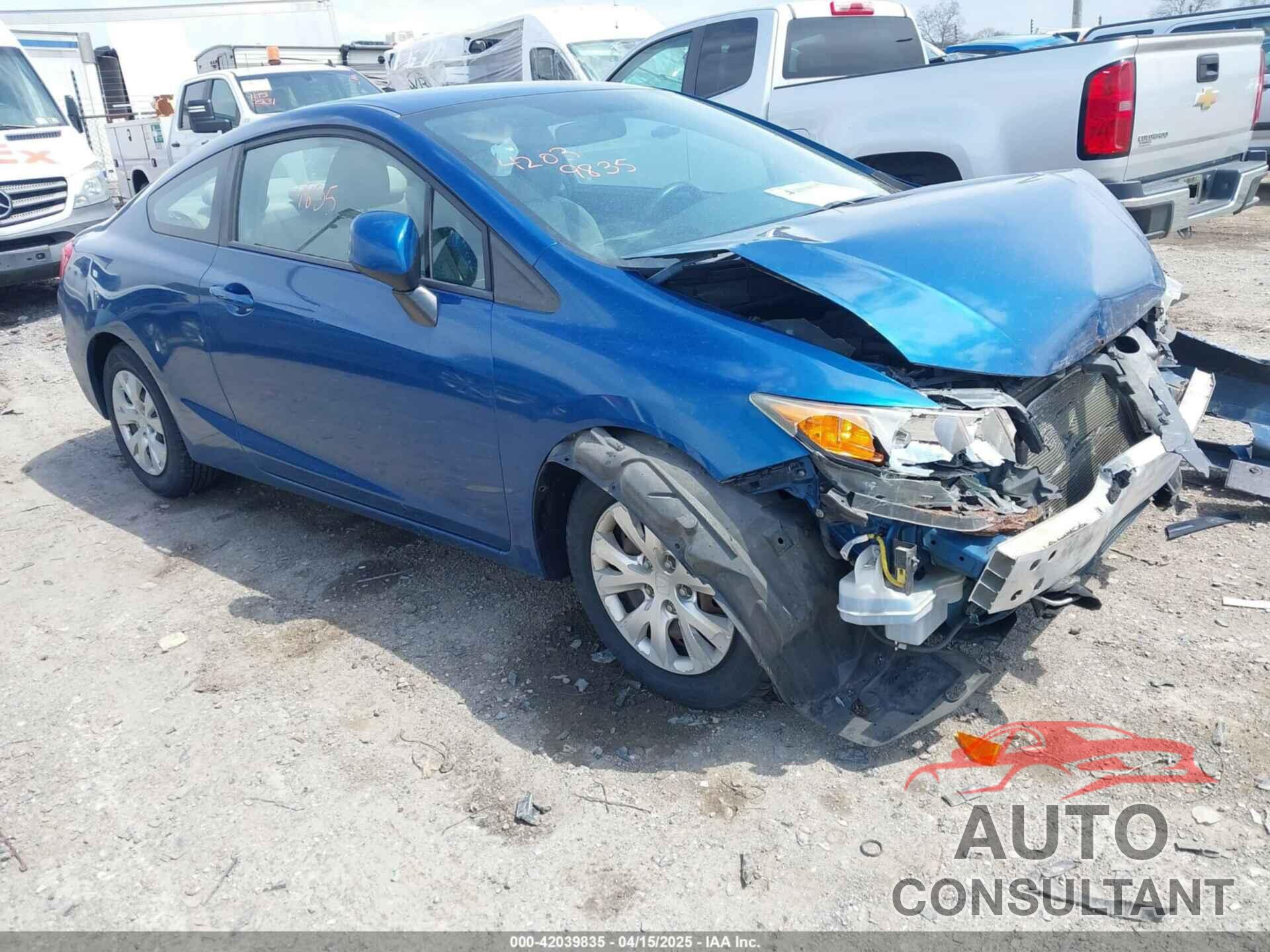HONDA CIVIC 2012 - 2HGFG3B53CH548740