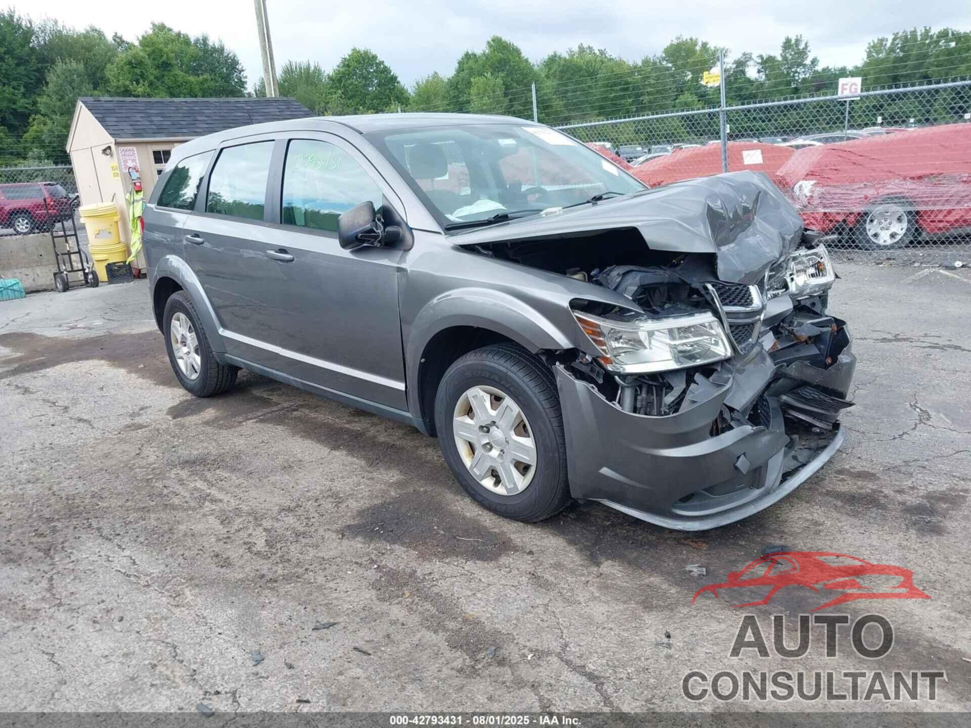 DODGE JOURNEY 2012 - 3C4PDCAB1CT204849