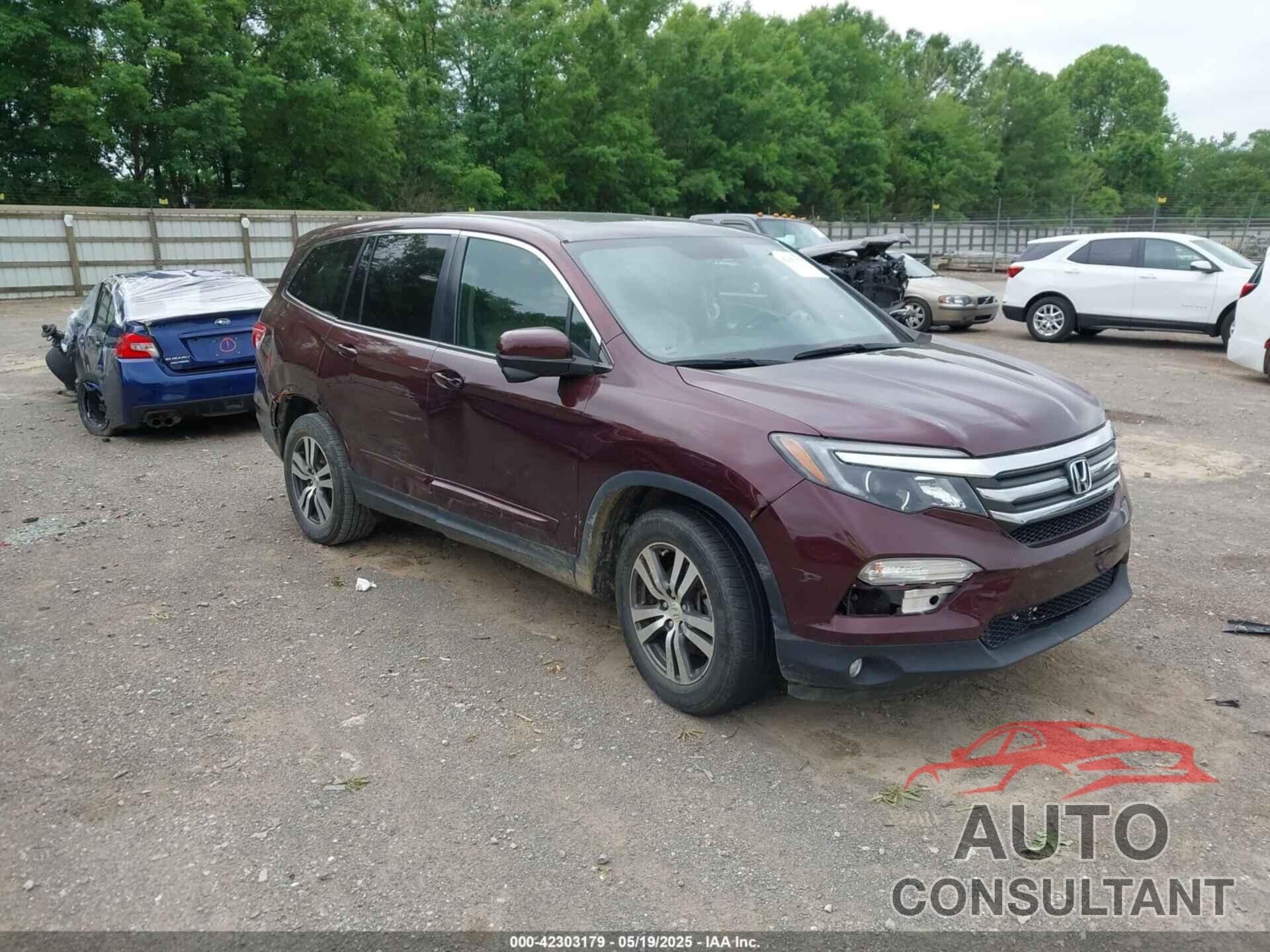 HONDA PILOT 2017 - 5FNYF6H50HB027670
