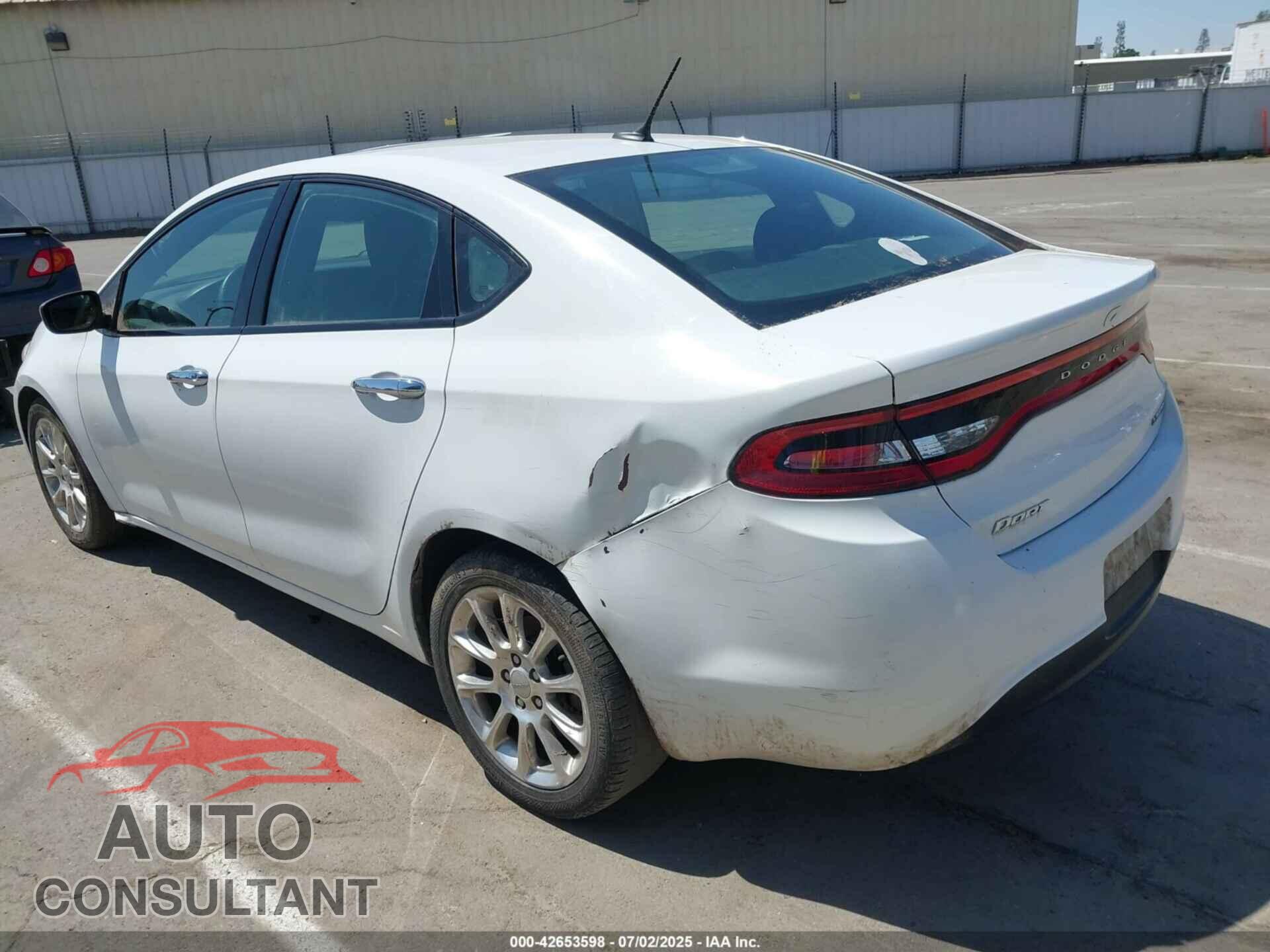 DODGE DART 2013 - 1C3CDFCA4DD147580