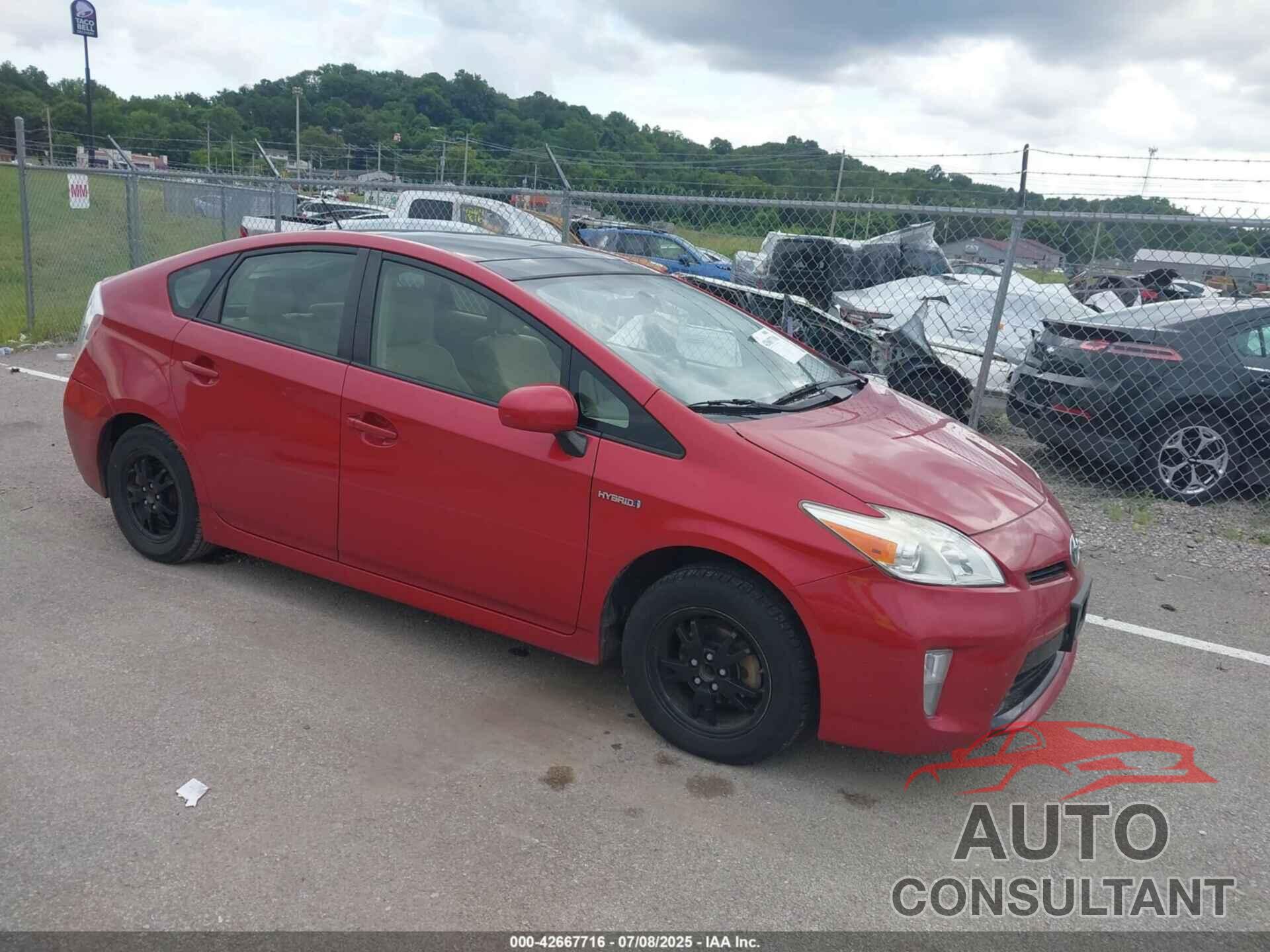 TOYOTA PRIUS 2012 - JTDKN3DU0C5477981