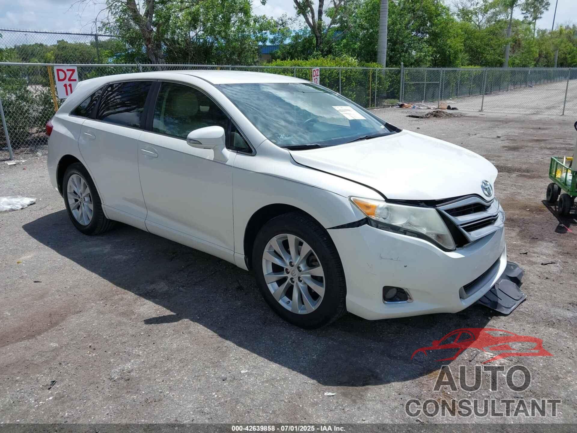 TOYOTA VENZA 2013 - 4T3ZA3BB1DU073786
