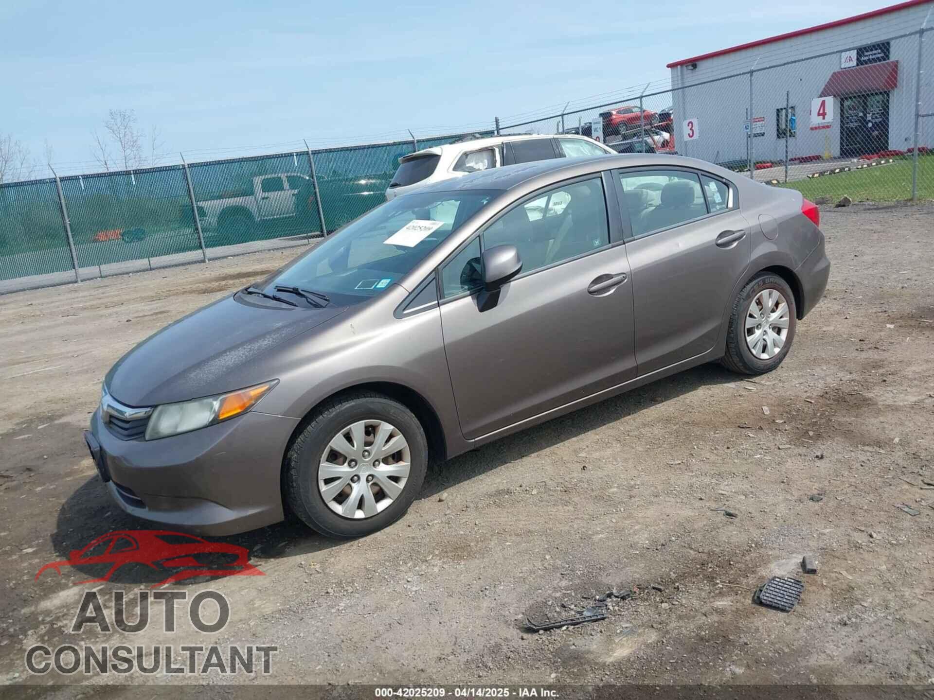 HONDA CIVIC 2012 - 2HGFB2F54CH518391