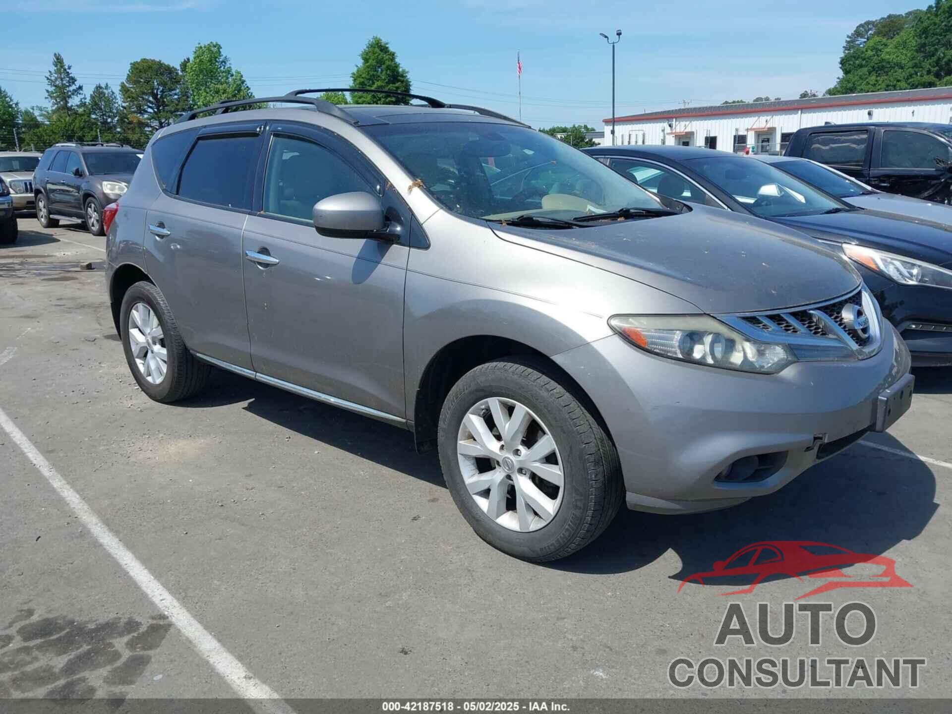 NISSAN MURANO 2012 - JN8AZ1MW2CW207414