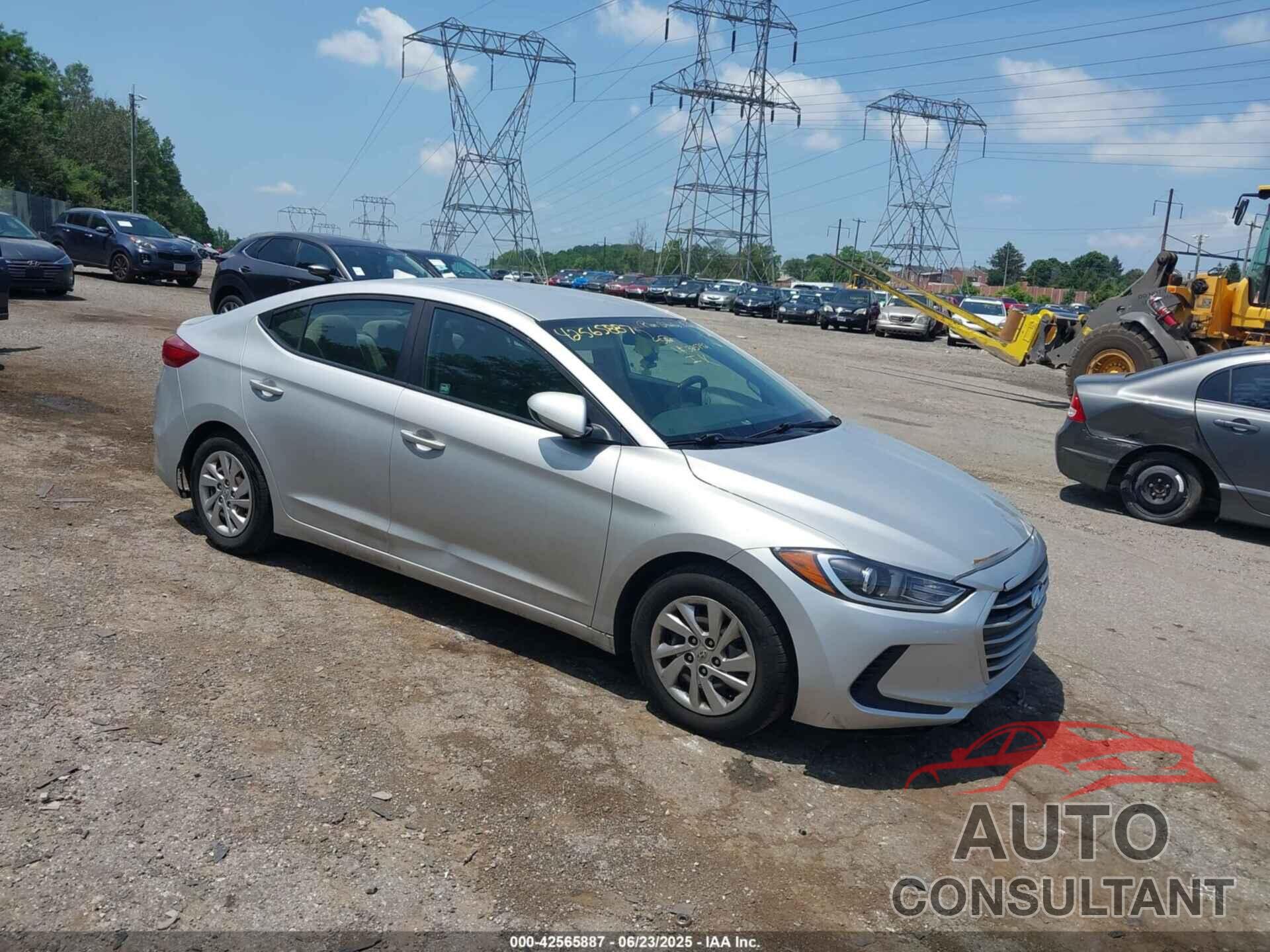 HYUNDAI ELANTRA 2017 - KMHD74LFXHU325792