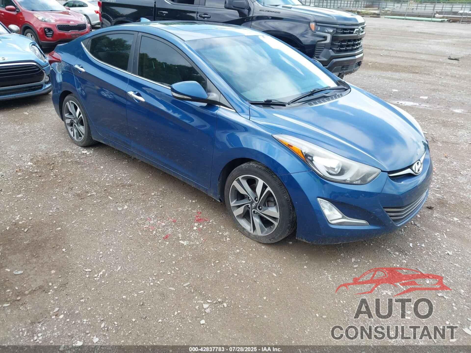 HYUNDAI ELANTRA 2015 - KMHDH4AE4FU251371