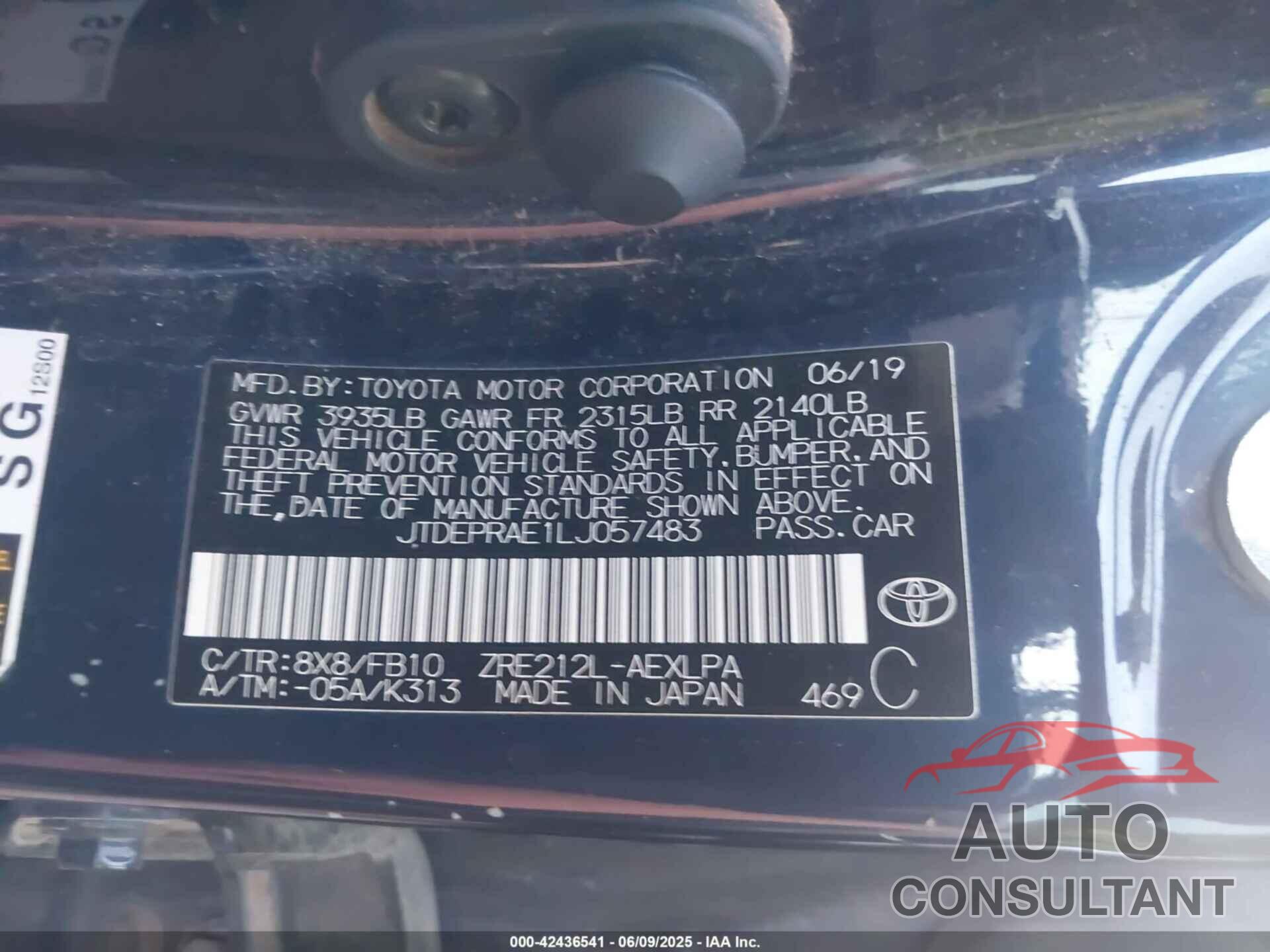 TOYOTA COROLLA 2016 - 5YFBURHE8GP501235
