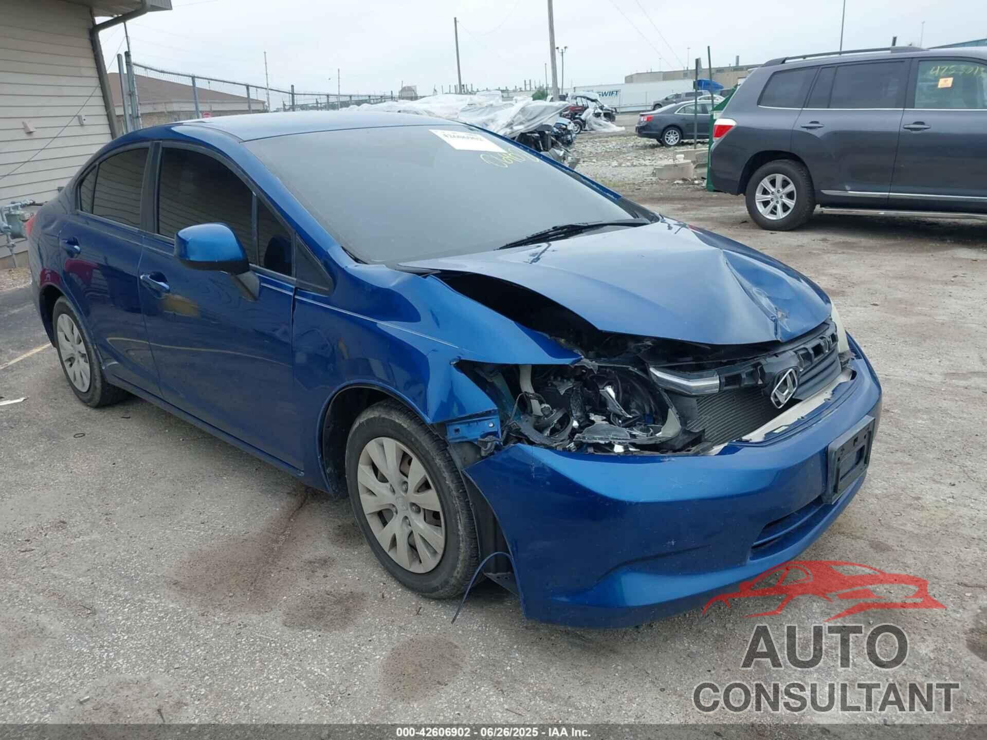 HONDA CIVIC 2012 - 19XFB2F55CE065165