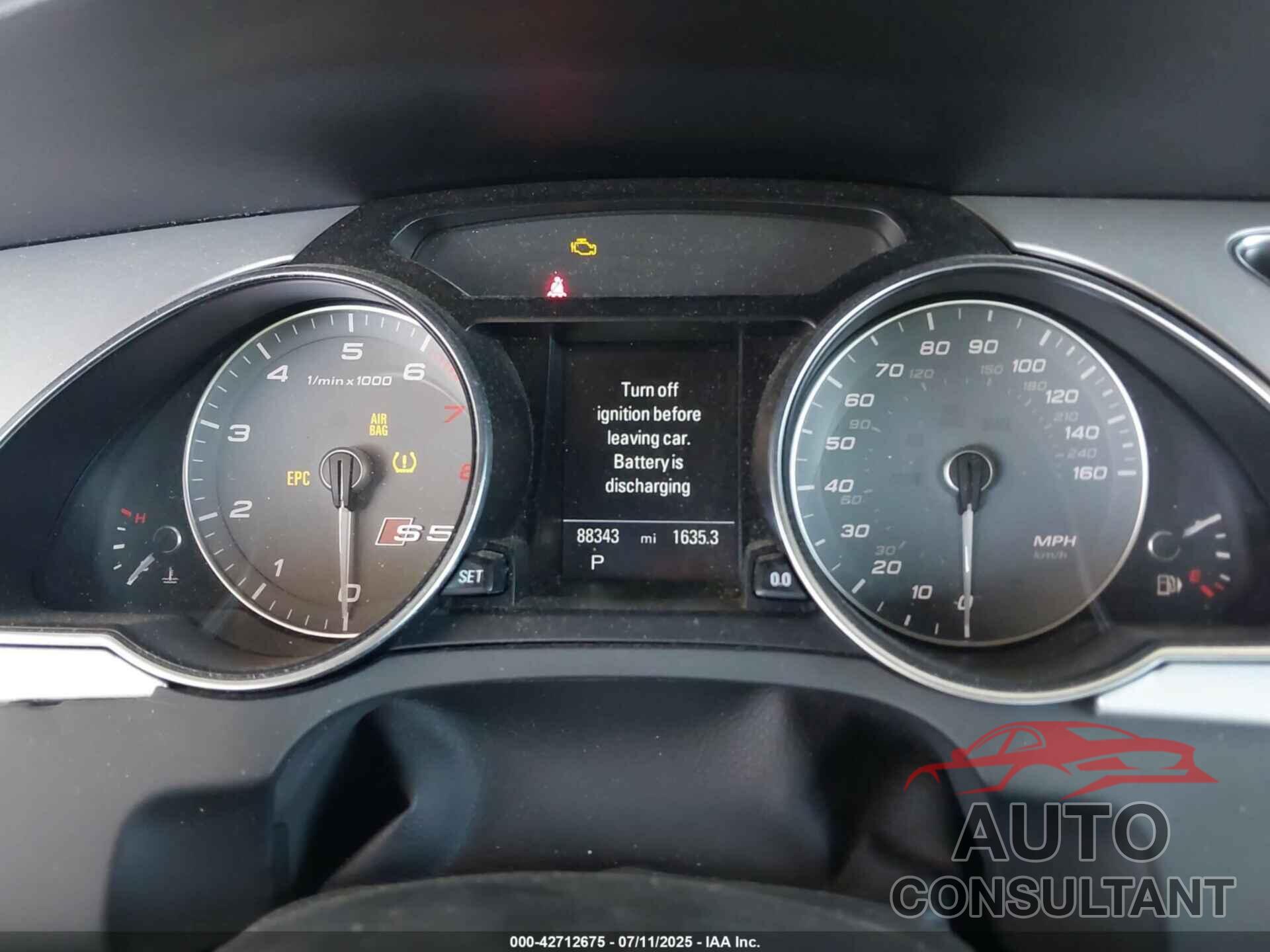 AUDI S5 2015 - WAUCGAFH8FN008397