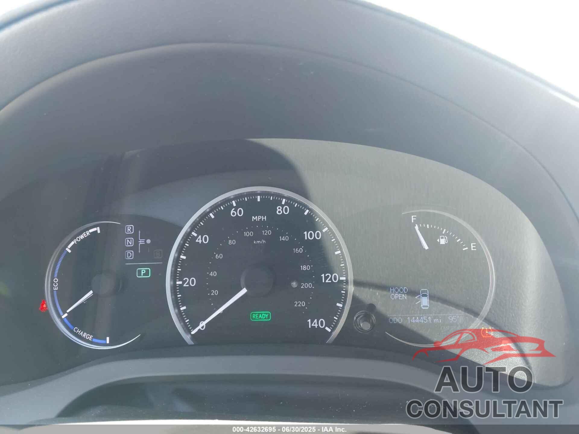 LEXUS CT 200H 2012 - JTHKD5BH9C2062310