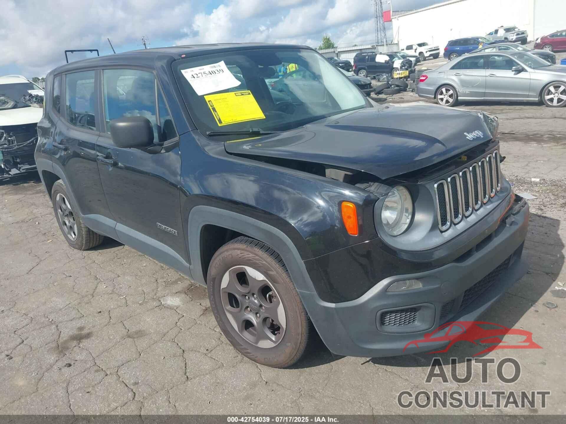 JEEP RENEGADE 2016 - ZACCJAAT4GPD12657