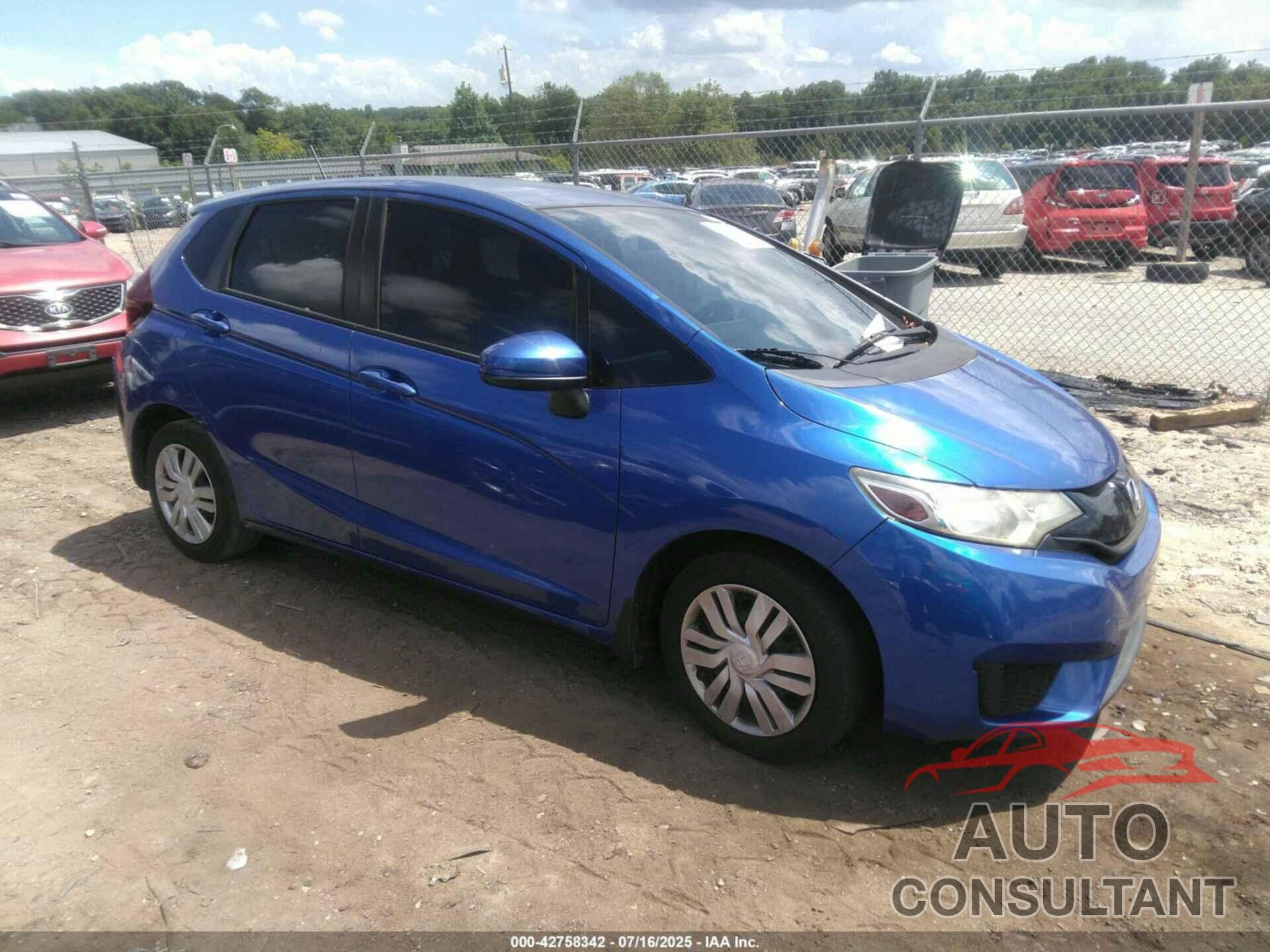 HONDA FIT 2016 - JHMGK5H59GX003386