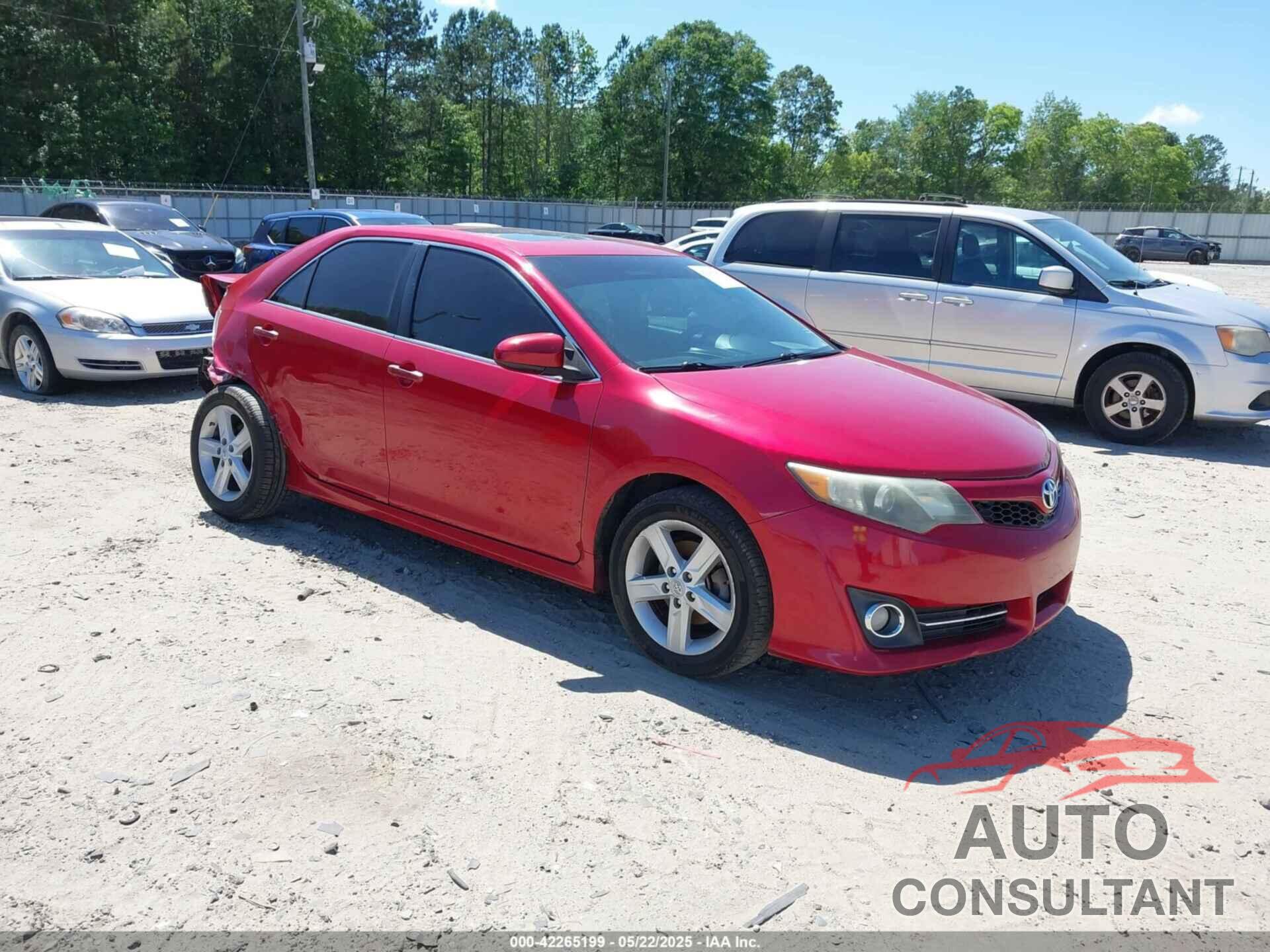 TOYOTA CAMRY 2012 - 4T1BF1FK8CU551968