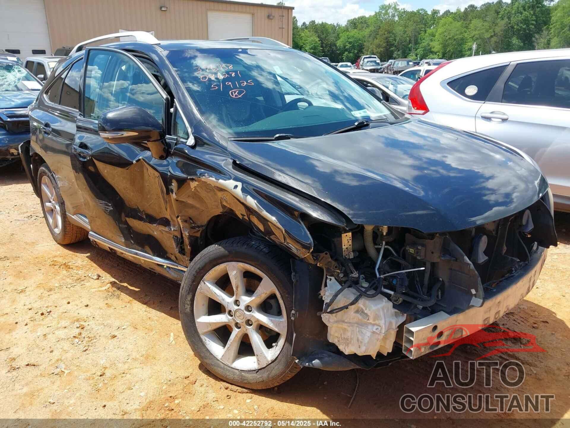 LEXUS RX 350 2012 - 2T2ZK1BA7CC086281