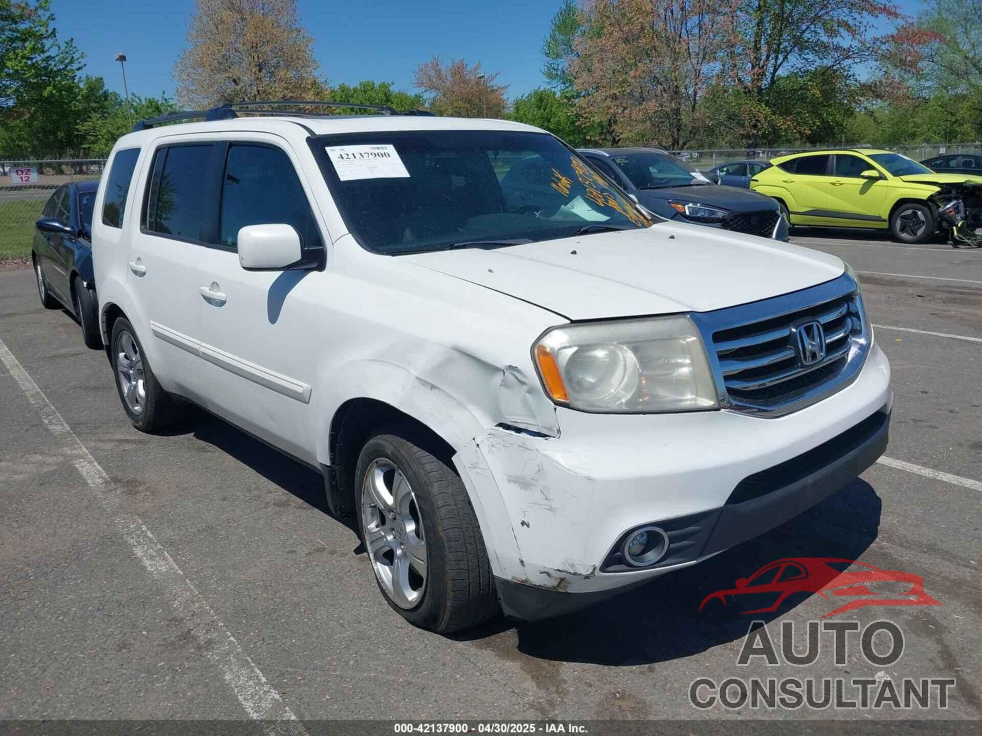 HONDA PILOT 2012 - 5FNYF4H70CB064961