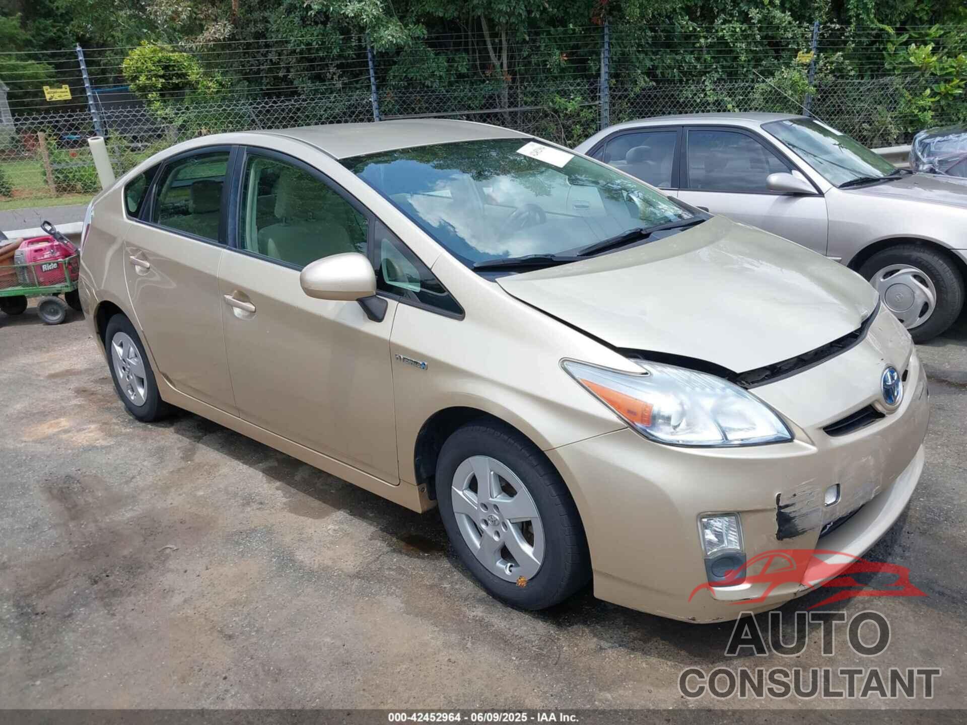 TOYOTA PRIUS 2010 - JTDKN3DU2A1168503