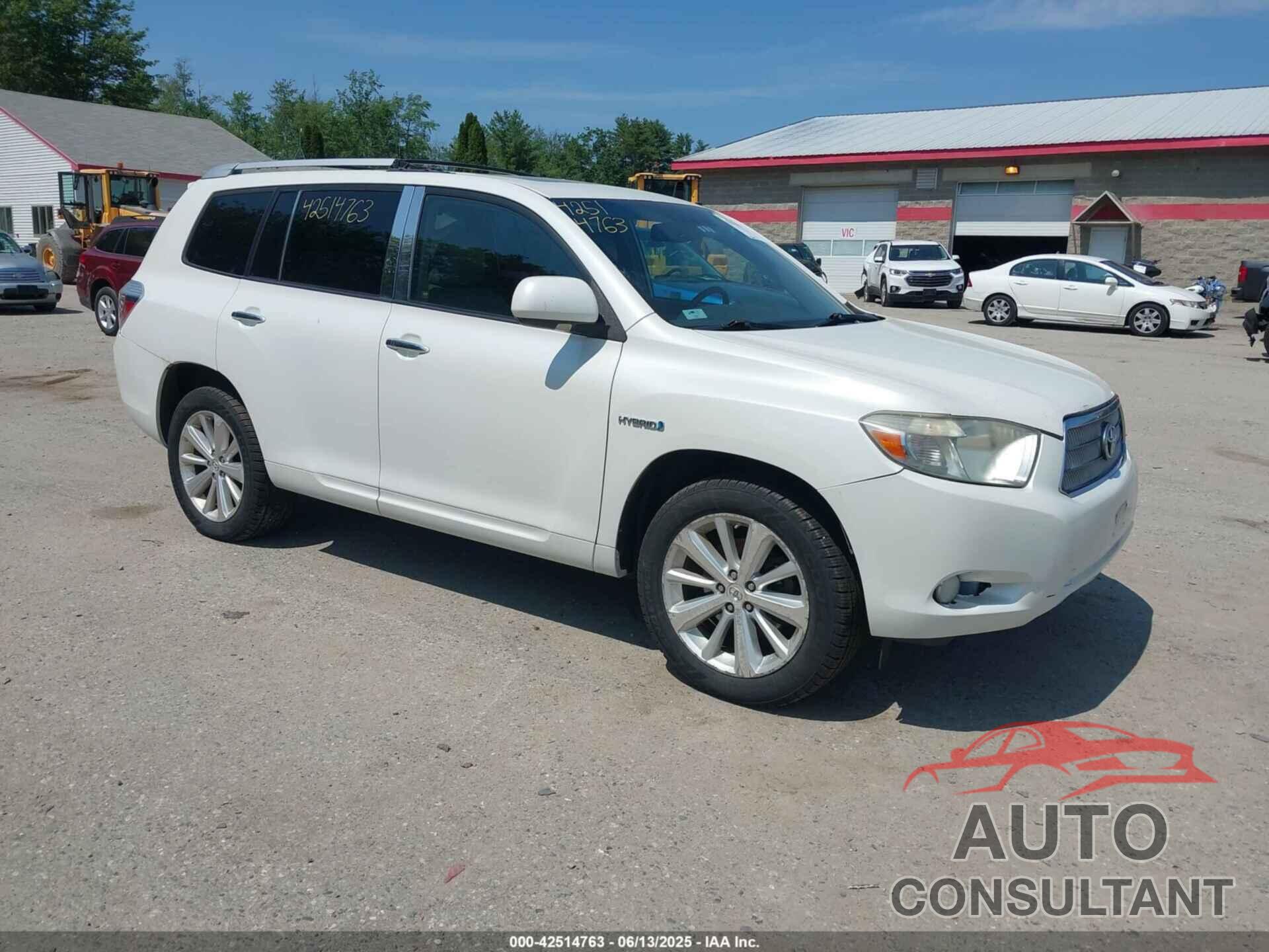TOYOTA HIGHLANDER HYBRID 2009 - JTEEW44A492031442