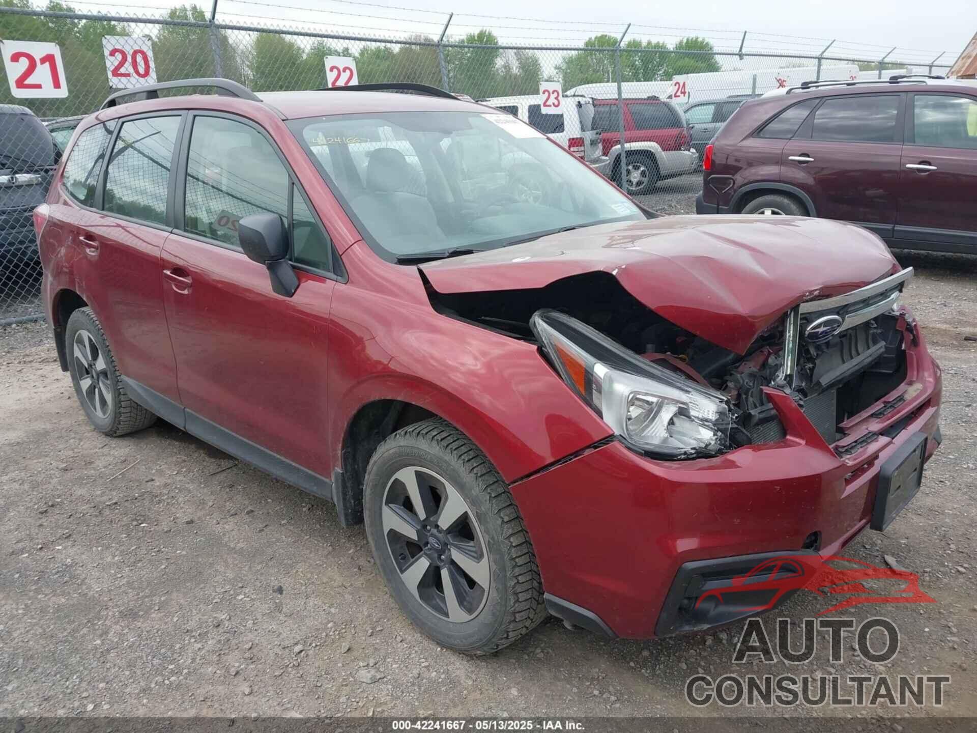 SUBARU FORESTER 2018 - JF2SJABC2JH449249