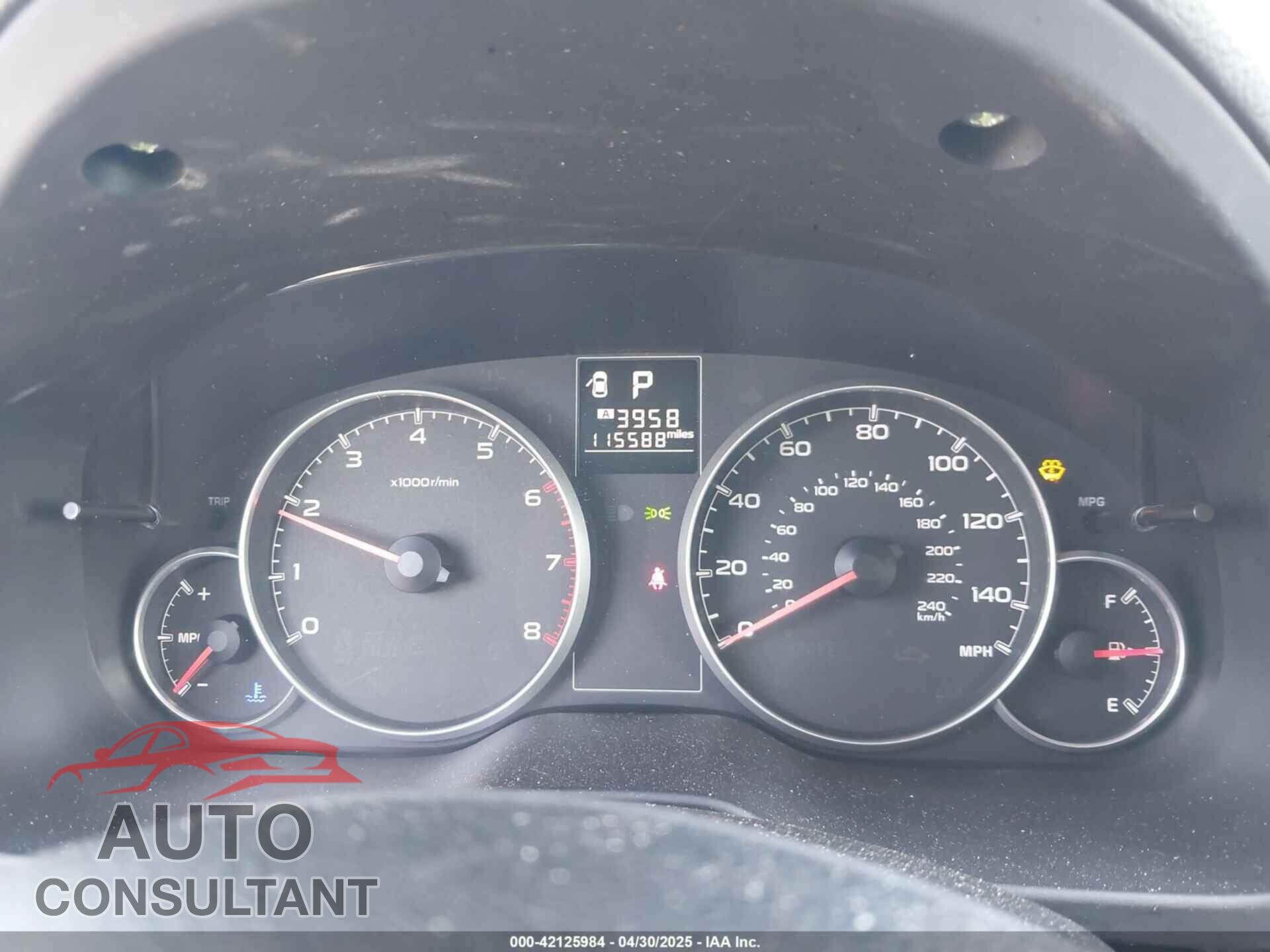 SUBARU OUTBACK 2014 - 4S4BRBCC4E3201983