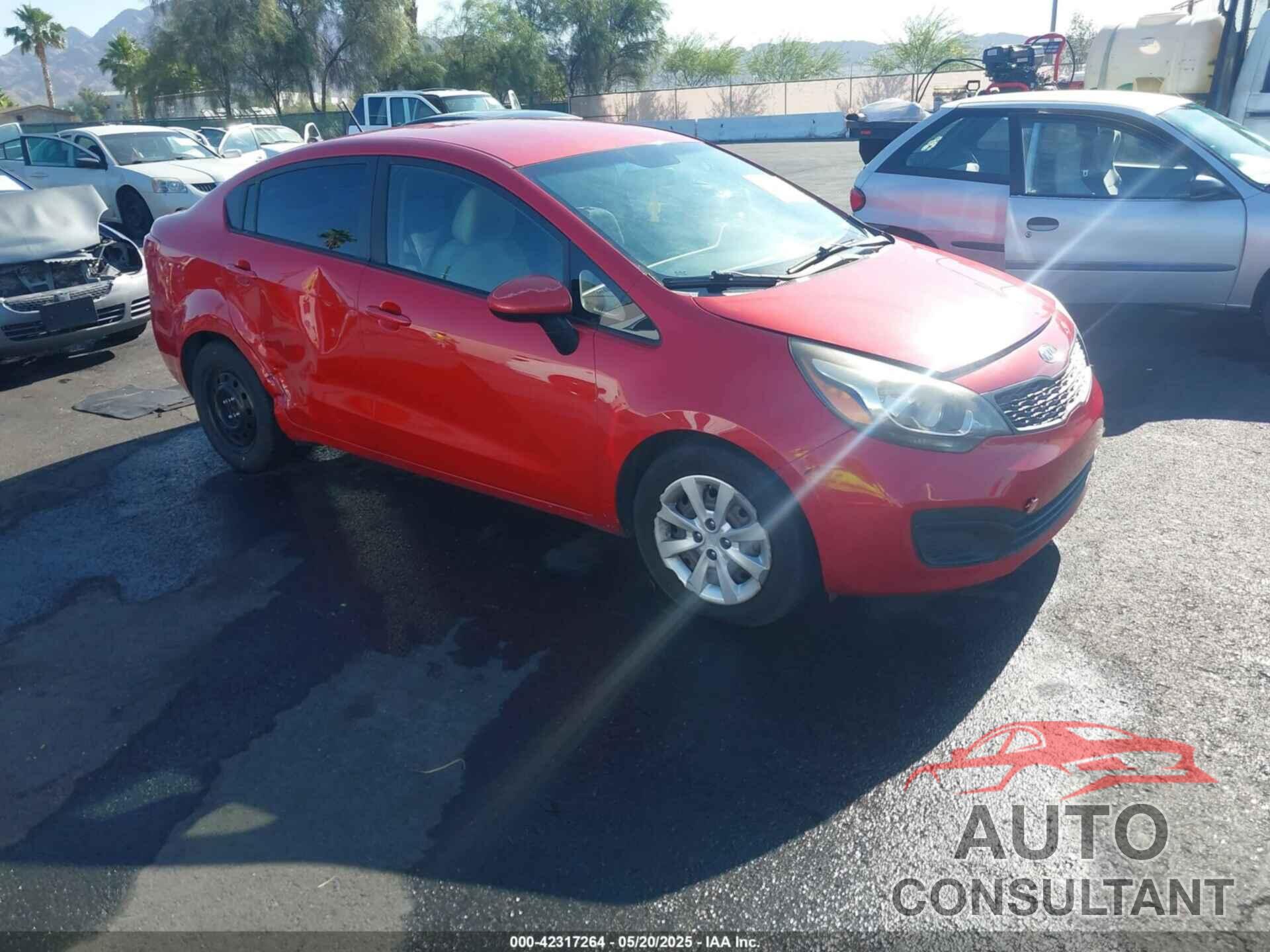 KIA RIO 2012 - KNADM4A35C6044659