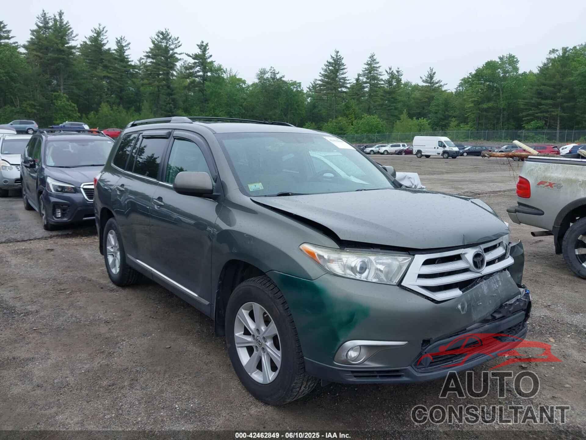 TOYOTA HIGHLANDER 2012 - 5TDBK3EH7CS146948