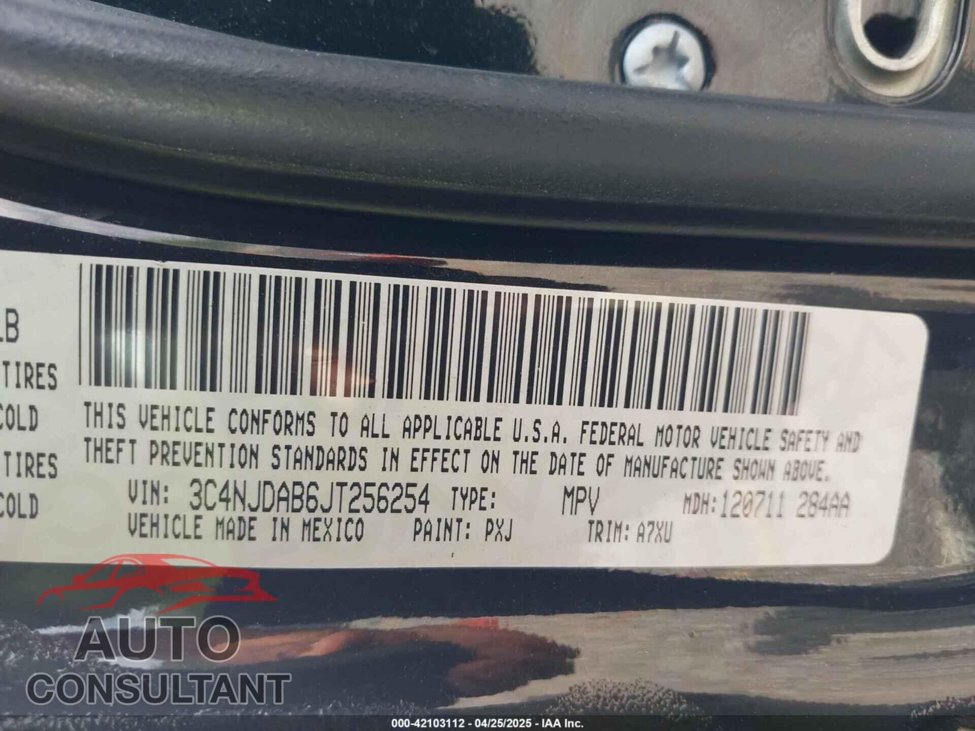 JEEP COMPASS 2018 - 3C4NJDAB6JT256254
