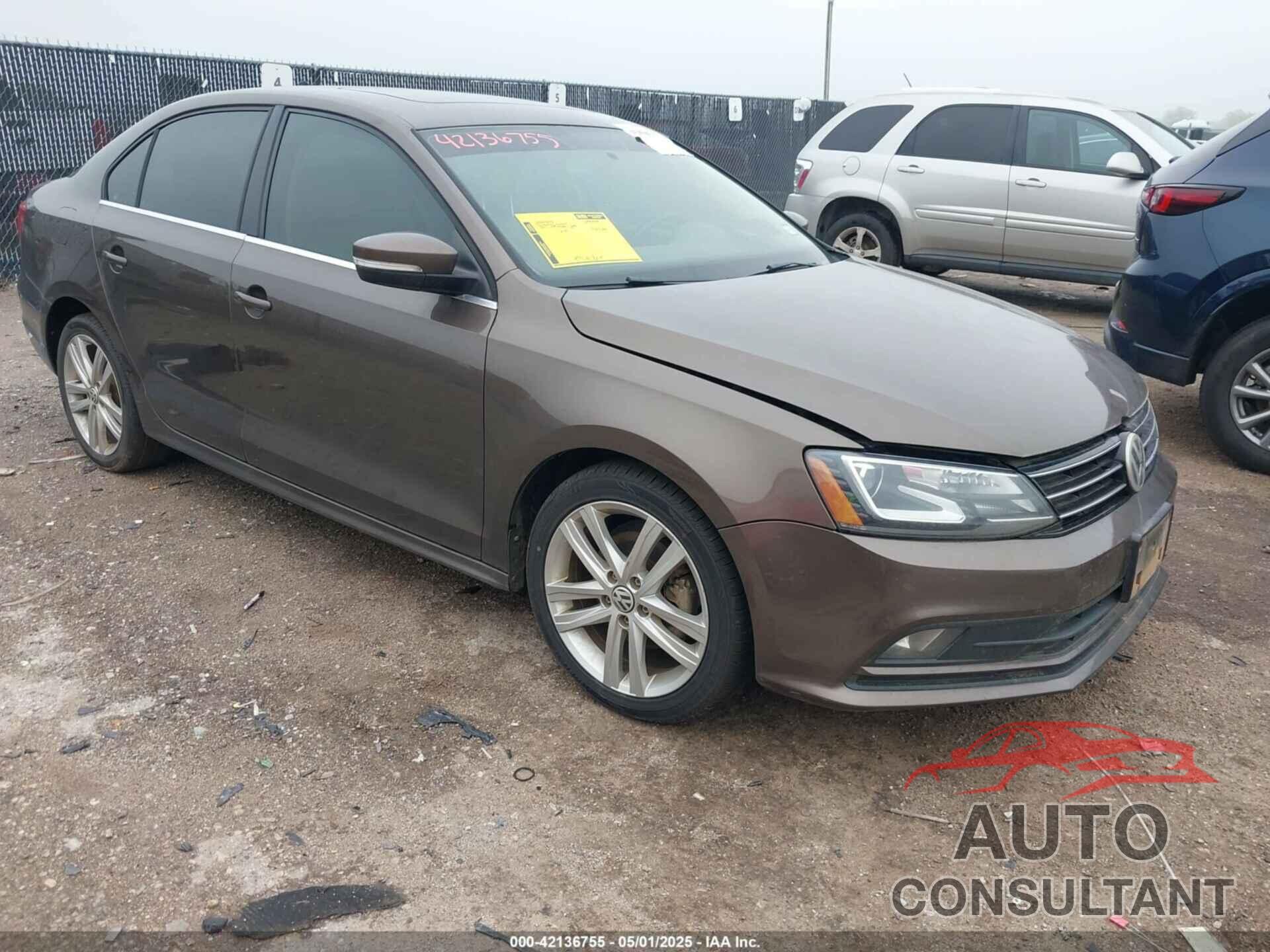 VOLKSWAGEN JETTA 2015 - 3VWLA7AJ3FM279957