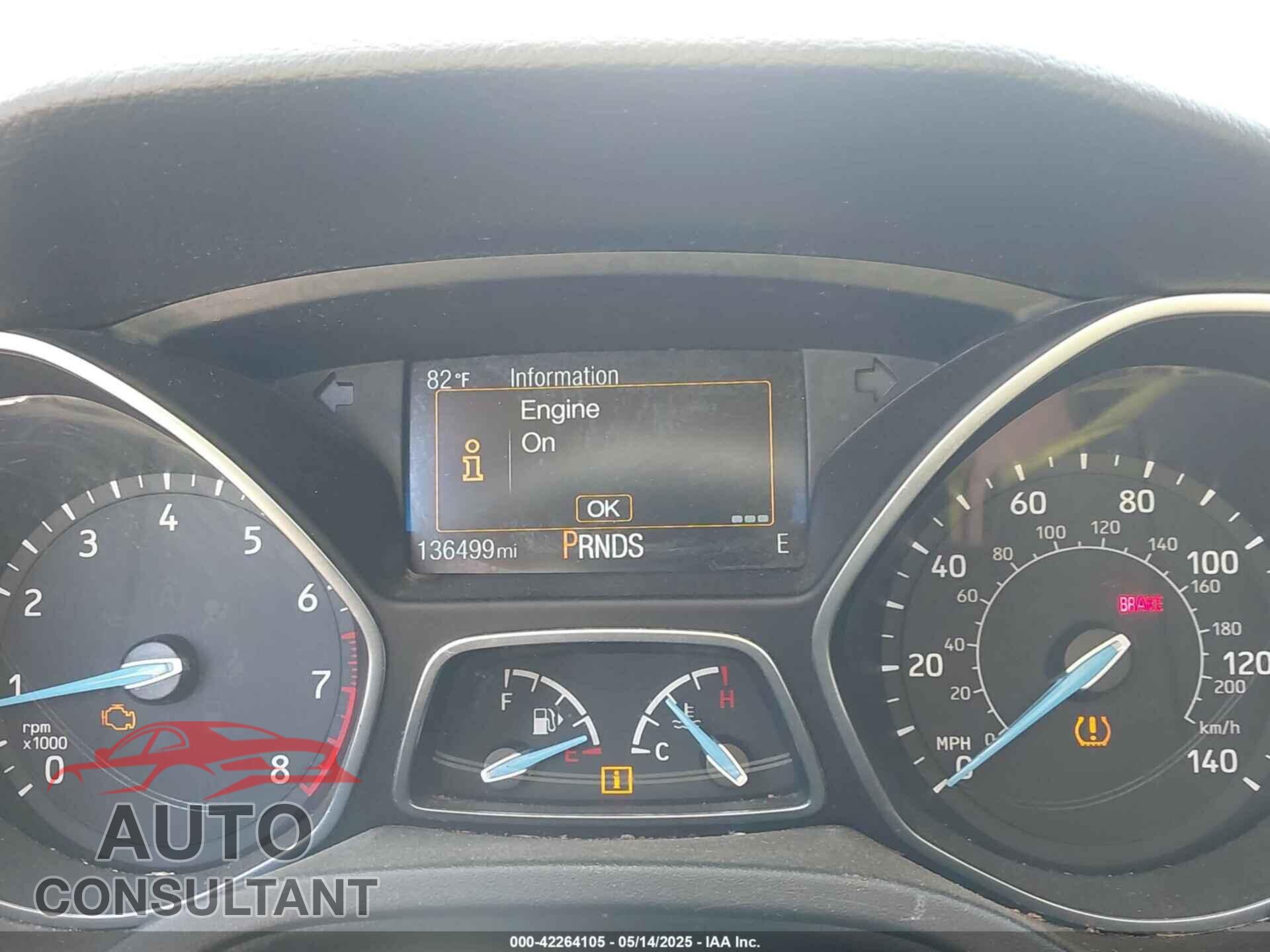 FORD FOCUS 2018 - 1FADP3FEXJL210905