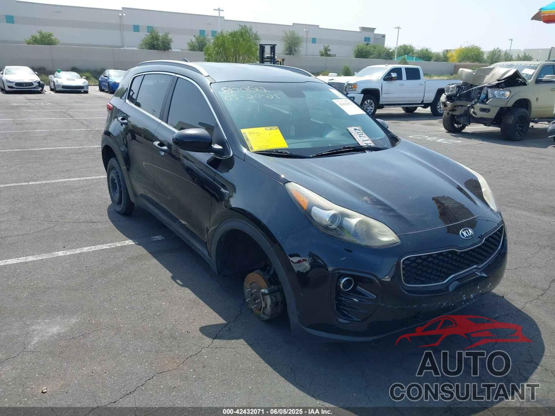 KIA SPORTAGE 2017 - KNDPMCAC3H7049600