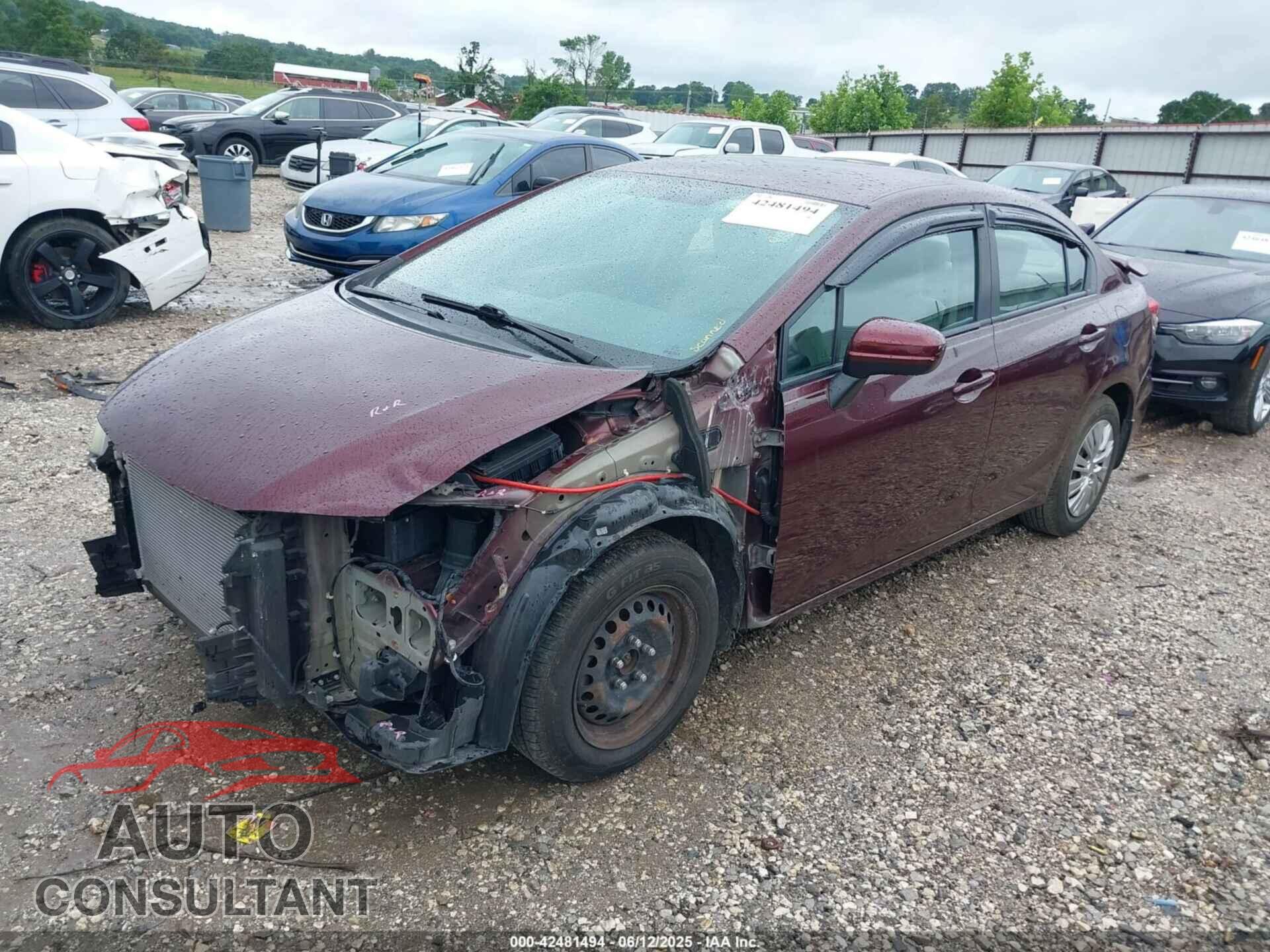 HONDA CIVIC 2014 - 19XFB2F54EE009446