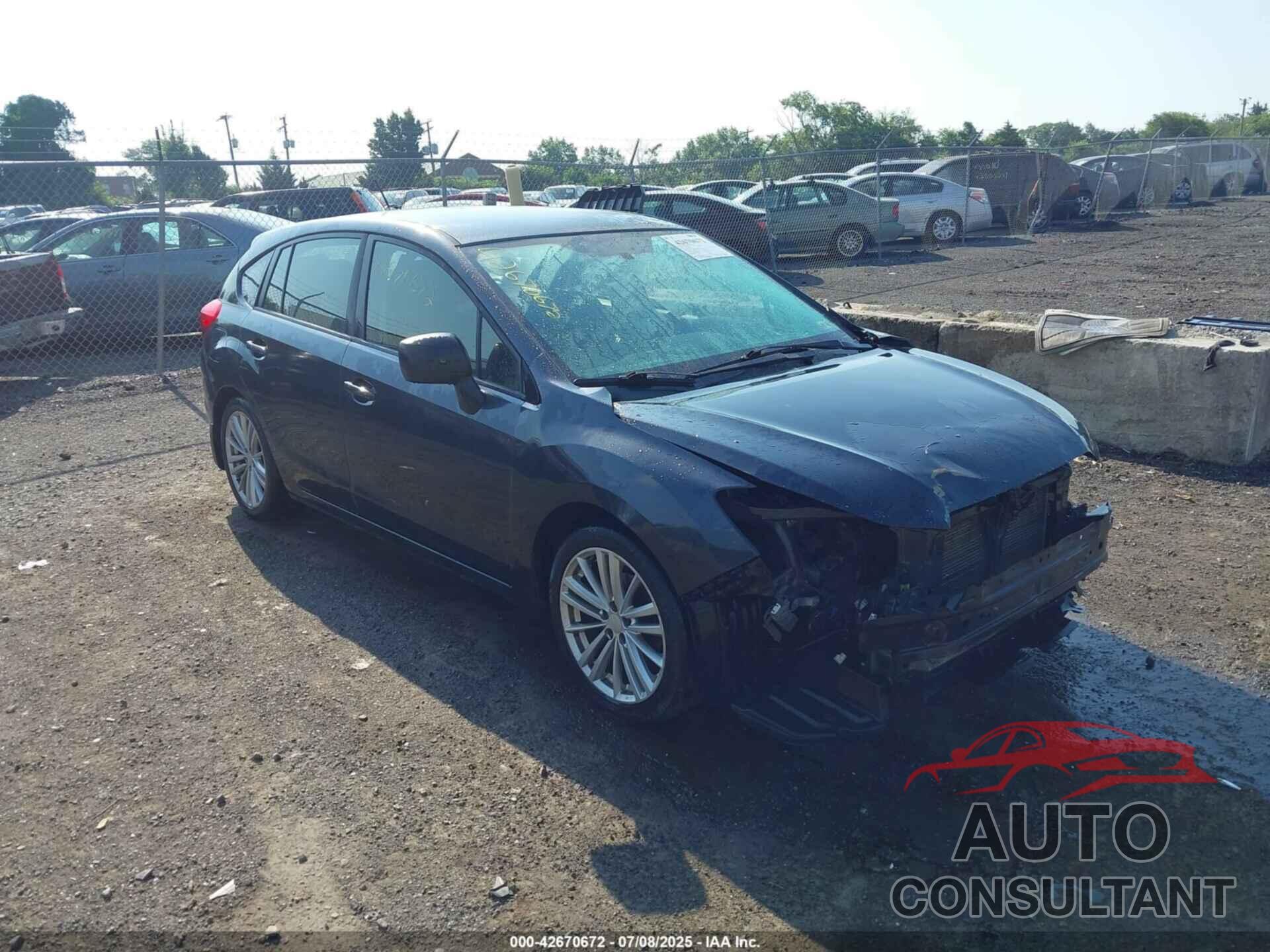 SUBARU IMPREZA 2012 - JF1GPAA60CH244231
