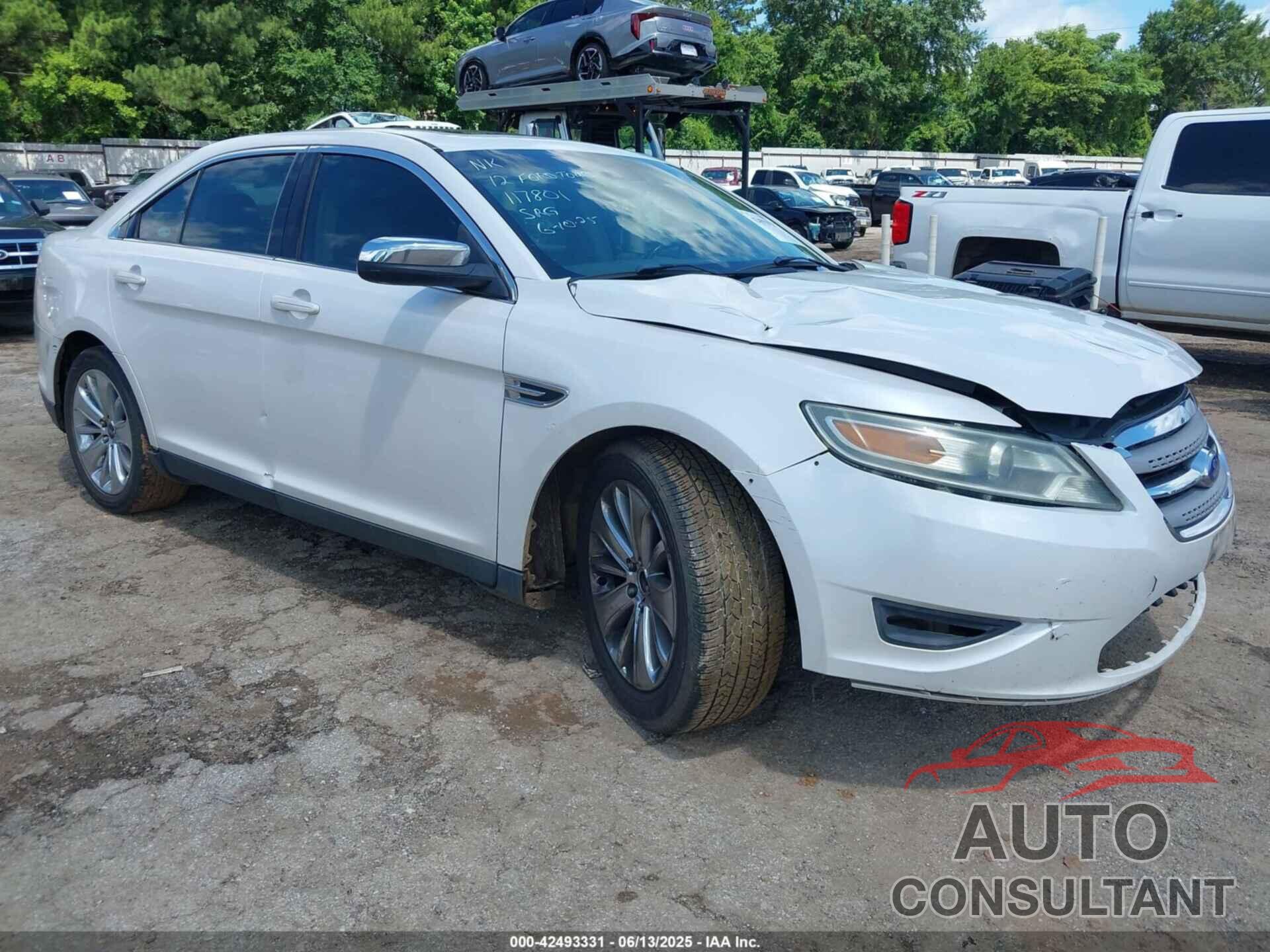 FORD TAURUS 2012 - 1FAHP2FW4CG117801