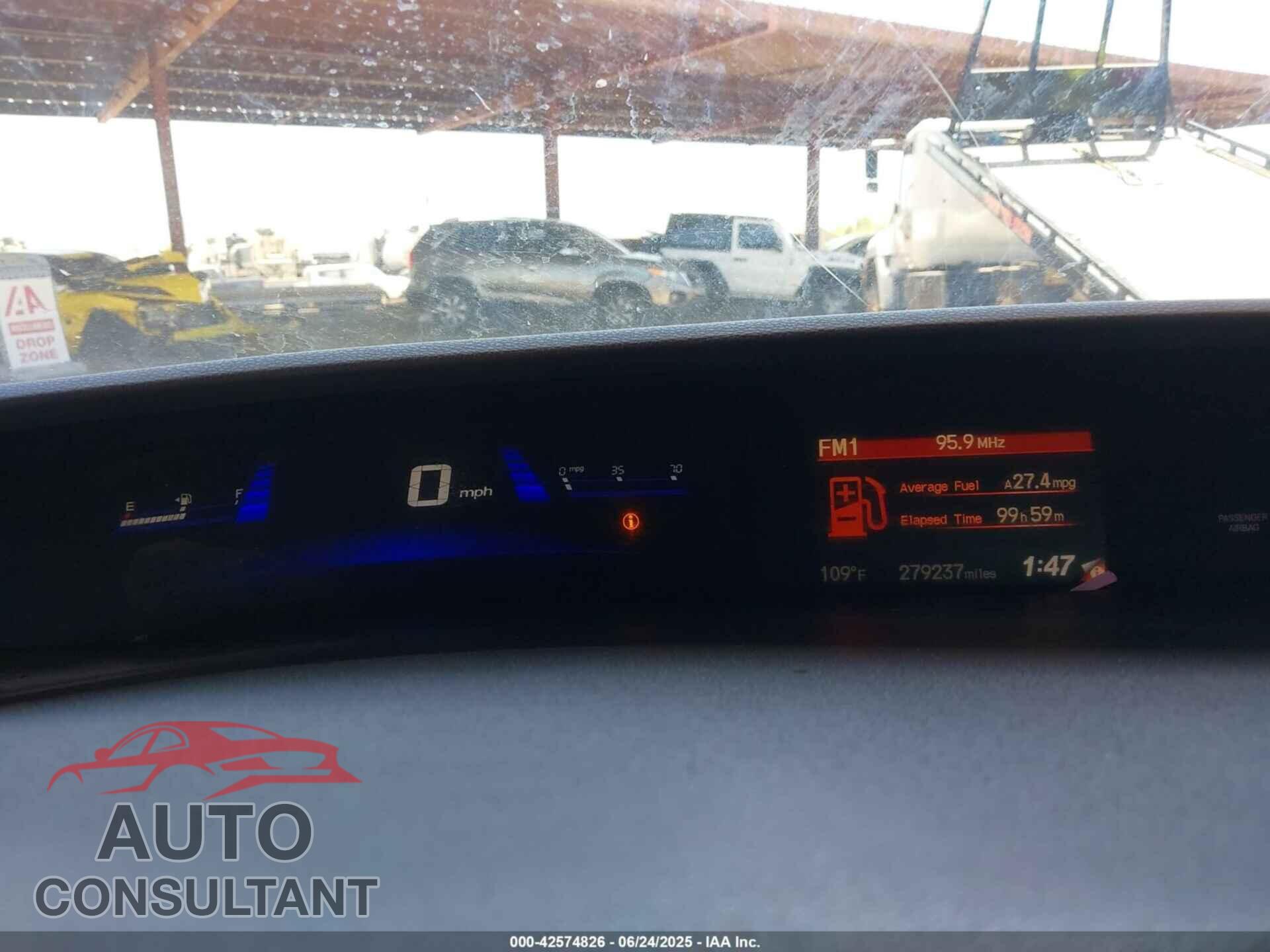 HONDA CIVIC 2013 - 2HGFB2F5XDH524679