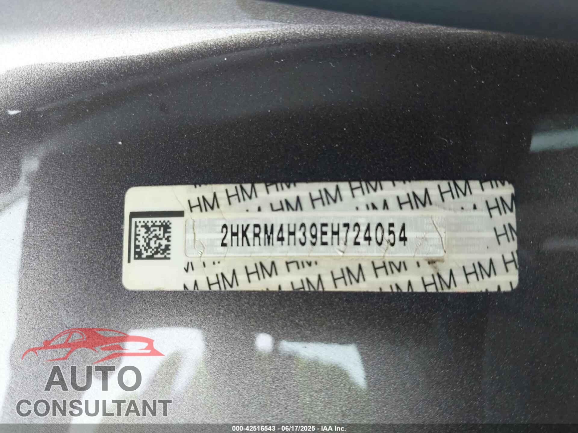 HONDA CR-V 2014 - 2HKRM4H39EH724054